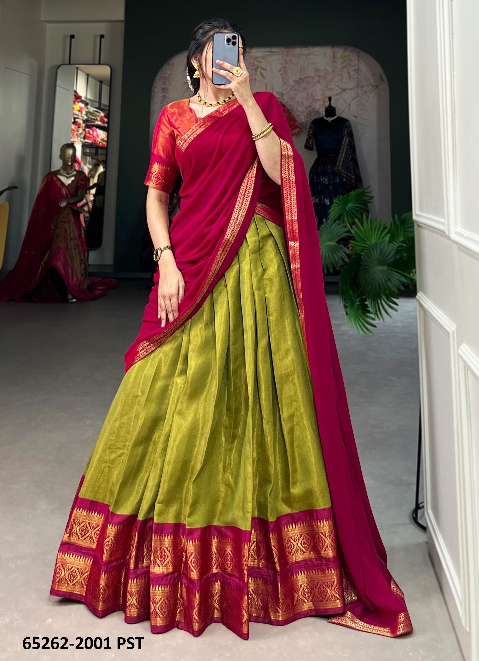SERIES 2001 - Catalog # 65262 (Set of 5 Semi-Stitched Lehengas) SERIES 2001 - Catalog # 65262 (Set of 5 Semi-Stitched Lehengas)