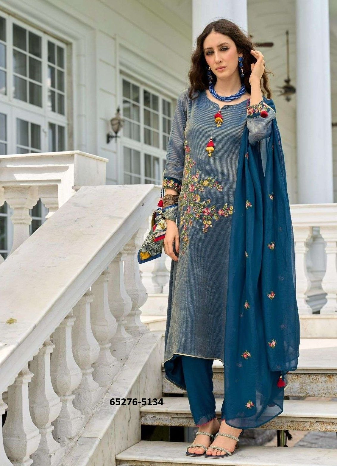 SAHELI - Catalog # 65276 (Set of 6 Readymade Salwar Suits)