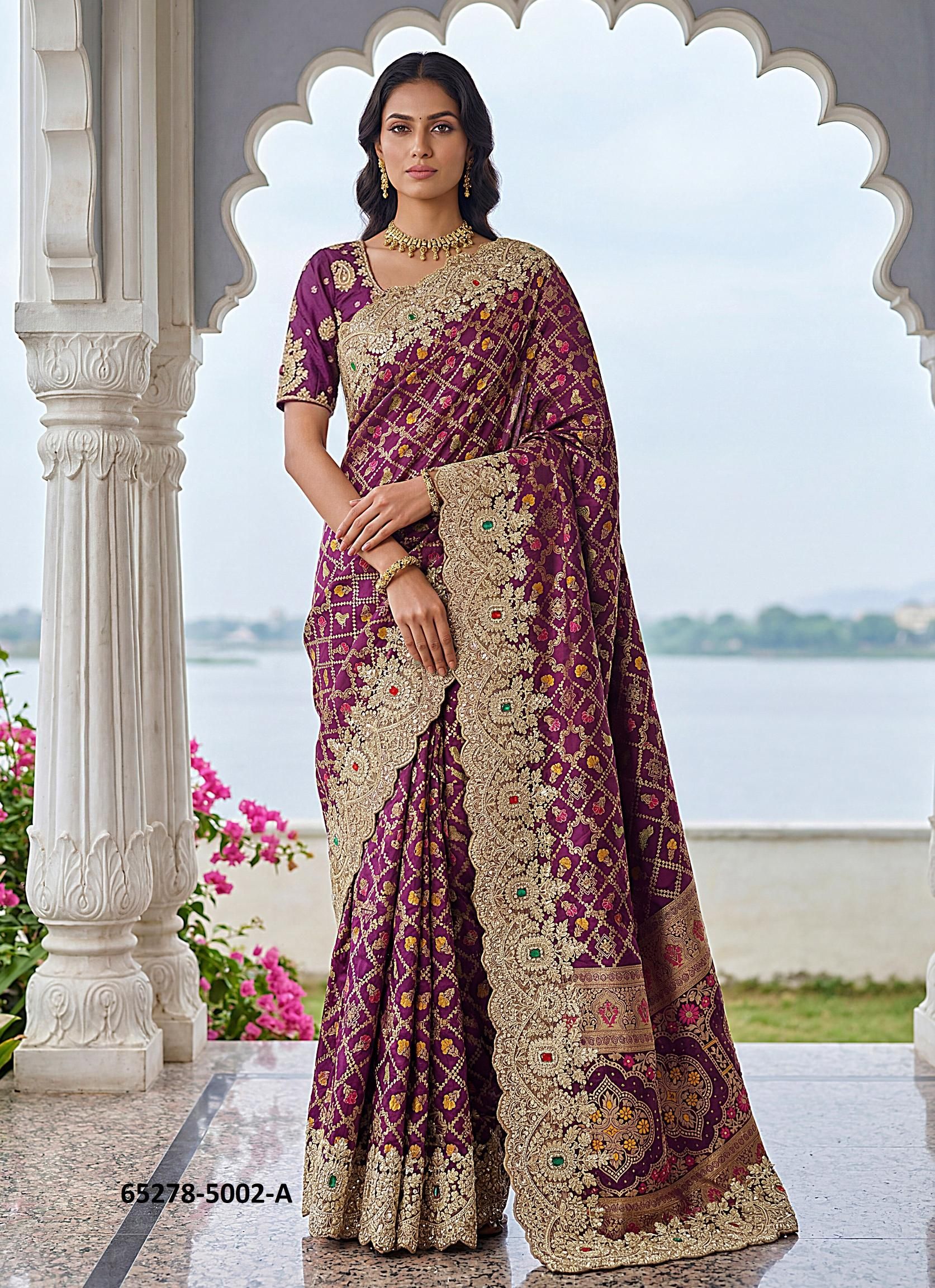 SERIES 5002 - Catalog # 65278 (Set of 4 Sarees) SERIES 5002 - Catalog # 65278 (Set of 4 Sarees)