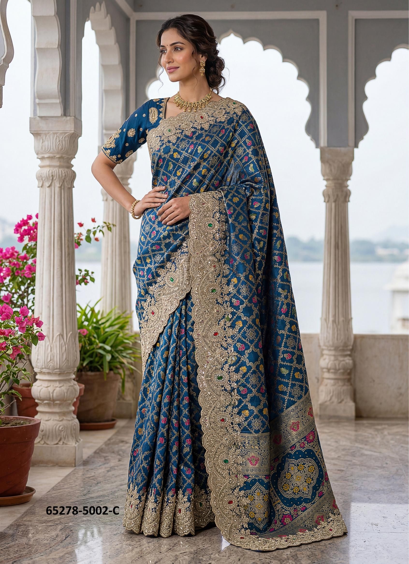 SERIES 5002 - Catalog # 65278 (Set of 4 Sarees) SERIES 5002 - Catalog # 65278 (Set of 4 Sarees)