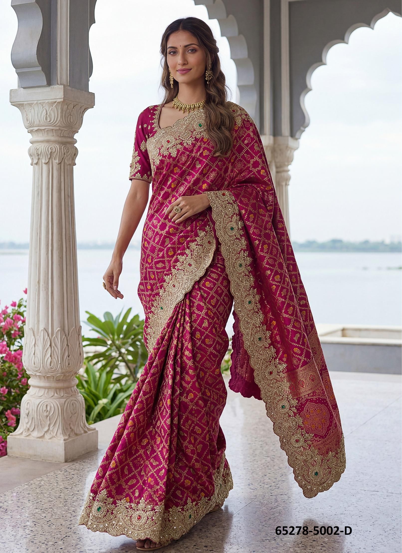 SERIES 5002 - Catalog # 65278 (Set of 4 Sarees) SERIES 5002 - Catalog # 65278 (Set of 4 Sarees)