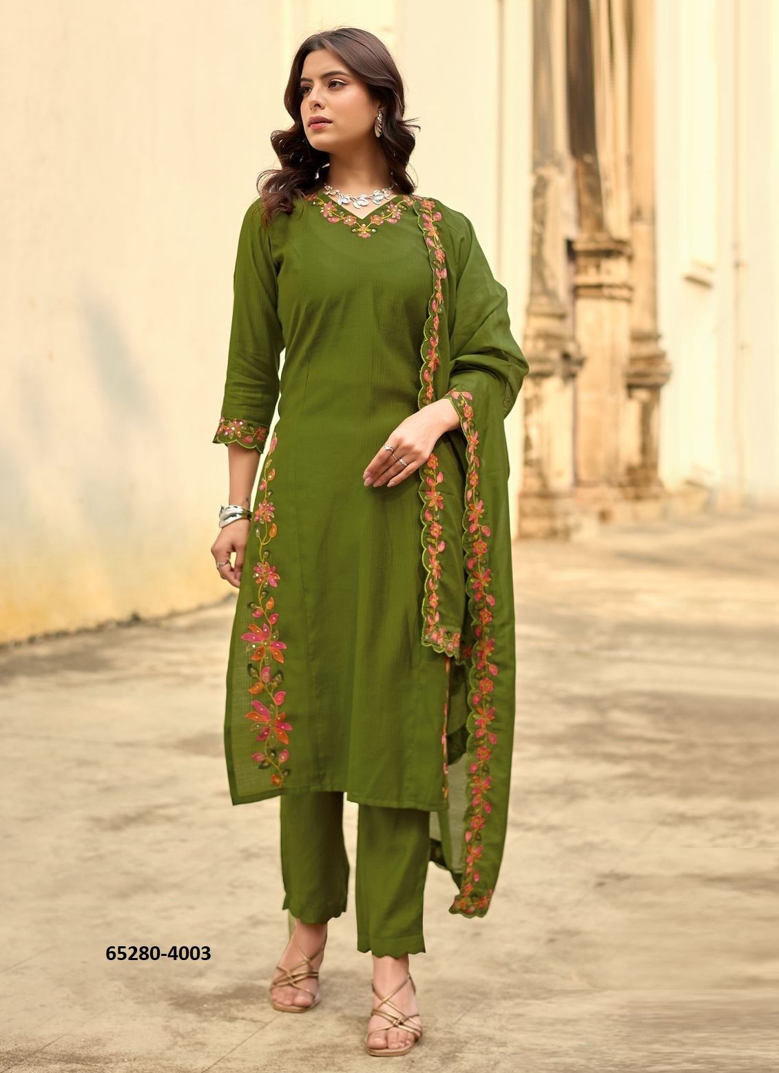 RUDRIKA - Catalog # 65280 (Set of 4 Readymade Salwar Suits)