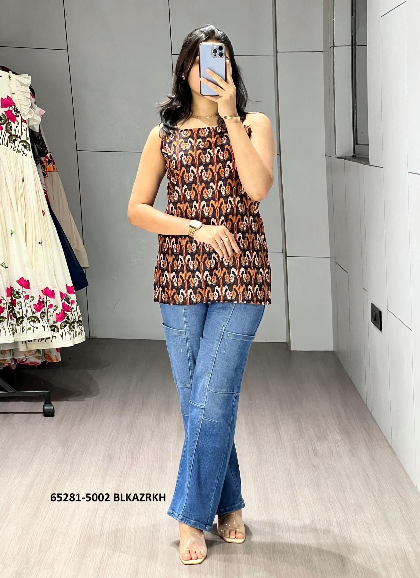 SERIES 5002 - Catalog # 65281 (Set of 4 Readymade Women's Kurtis / Tops) SERIES 5002 - Catalog # 65281 (Set of 4 Readymade Women's Kurtis / Tops)