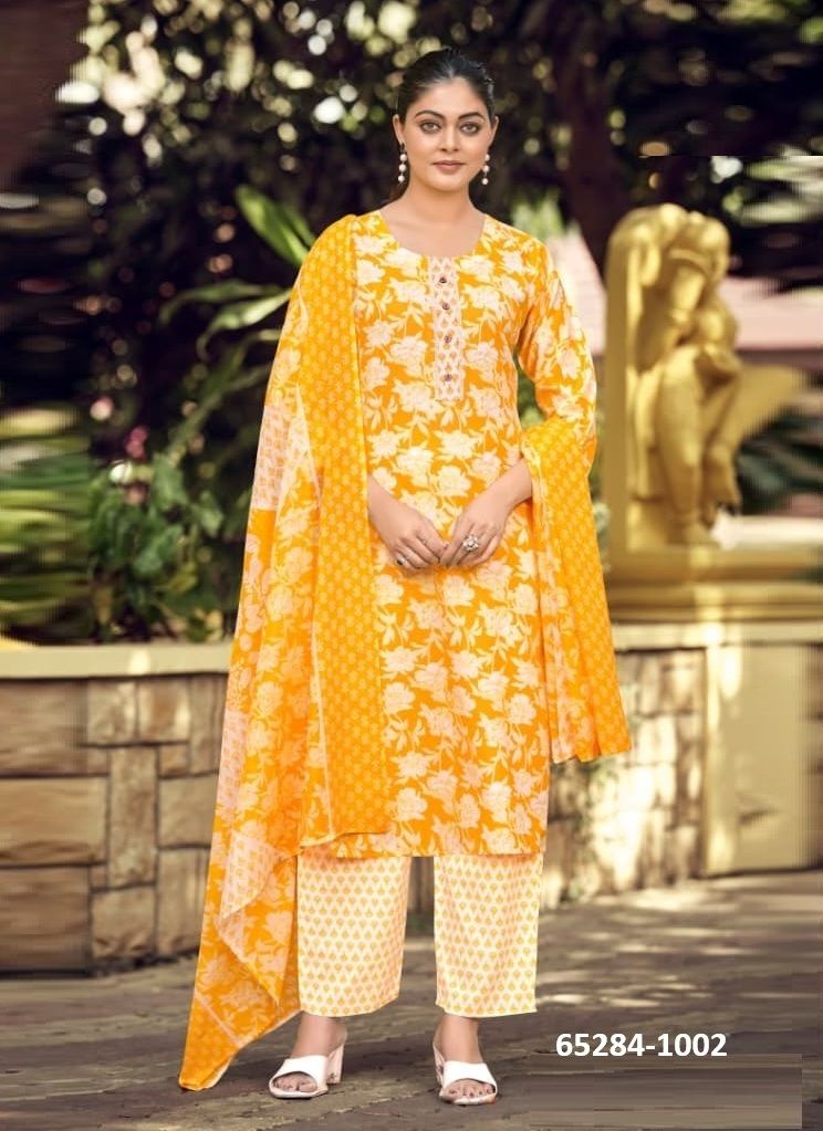 SUMMER FASHION 11 - Catalog # 65284 (Set of 6 Readymade Salwar Suits)