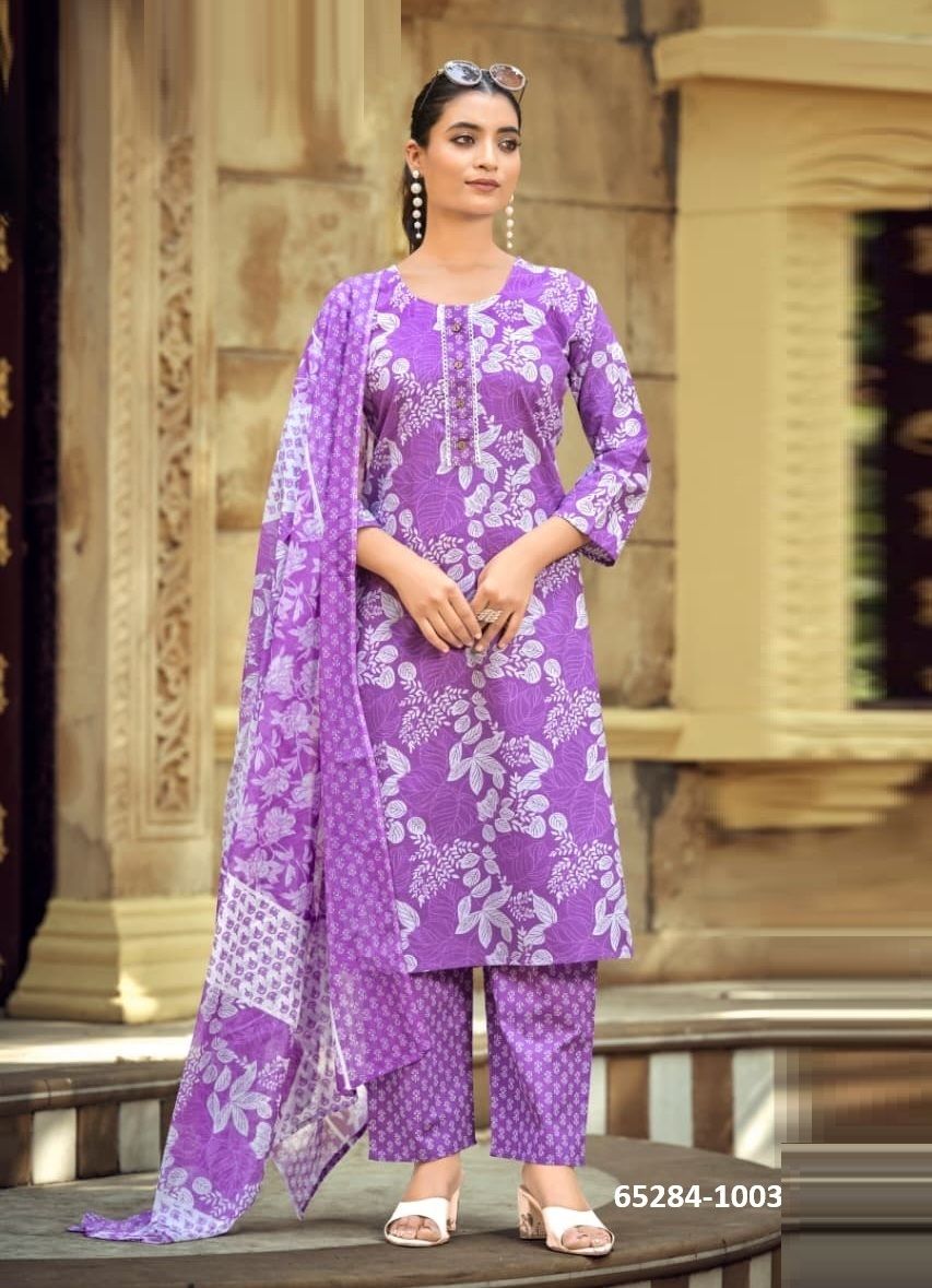 SUMMER FASHION 11 - Catalog # 65284 (Set of 6 Readymade Salwar Suits)
