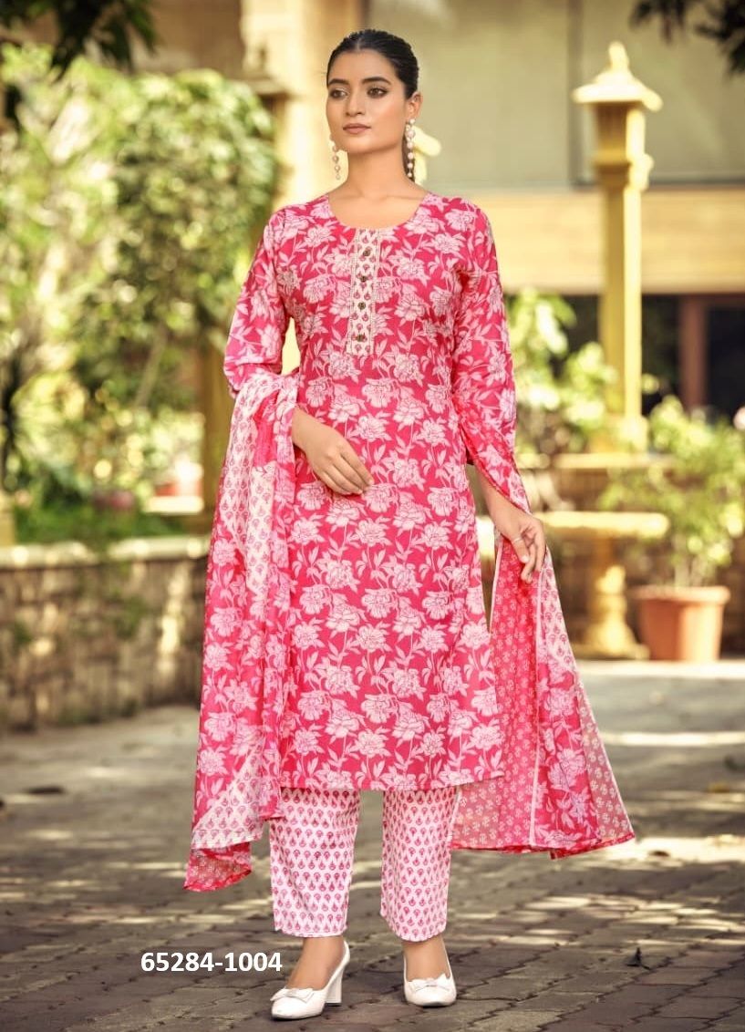 SUMMER FASHION 11 - Catalog # 65284 (Set of 6 Readymade Salwar Suits)