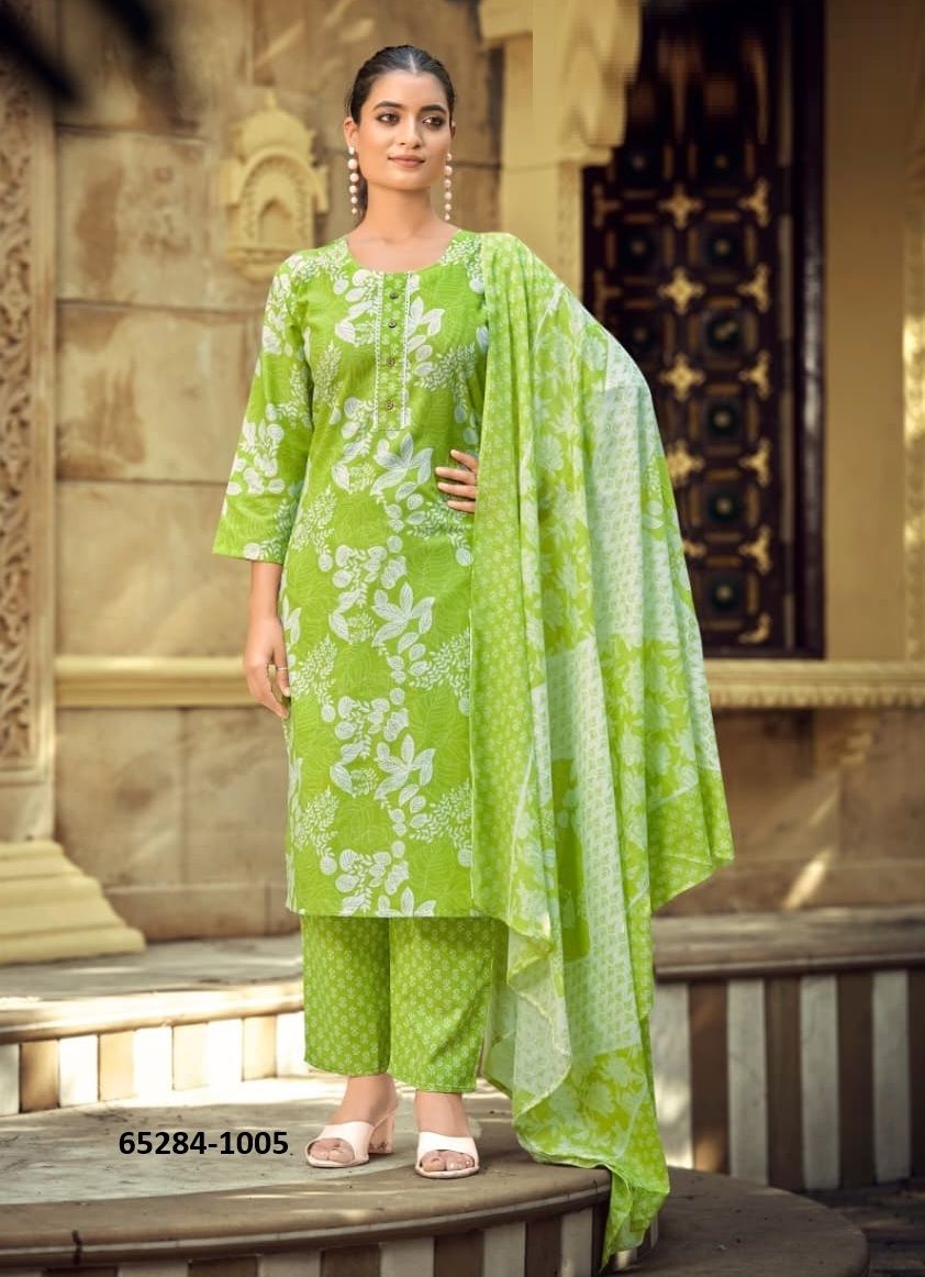 SUMMER FASHION 11 - Catalog # 65284 (Set of 6 Readymade Salwar Suits)