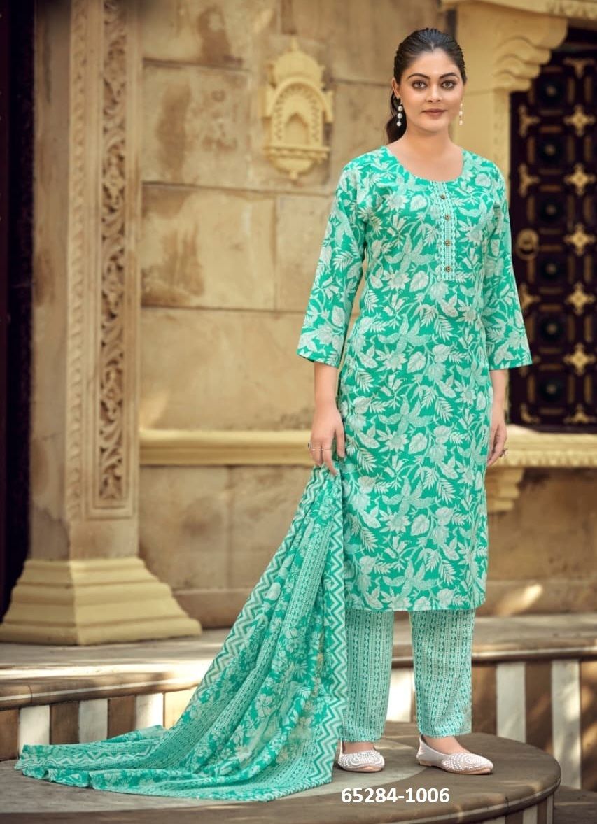 SUMMER FASHION 11 - Catalog # 65284 (Set of 6 Readymade Salwar Suits)