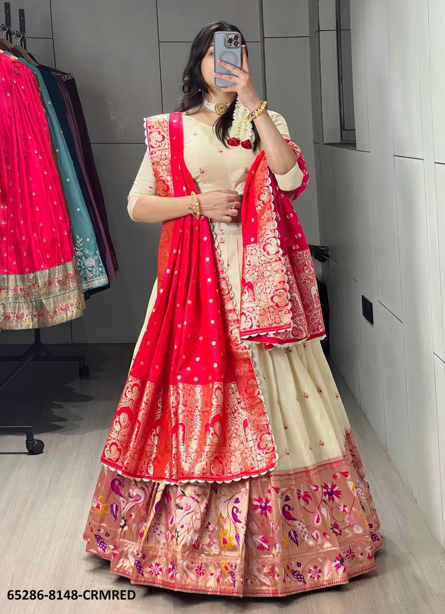 SERIES 8148 - Catalog # 65286 (Set of 4 Semi-Stitched Lehengas) SERIES 8148 - Catalog # 65286 (Set of 4 Semi-Stitched Lehengas)