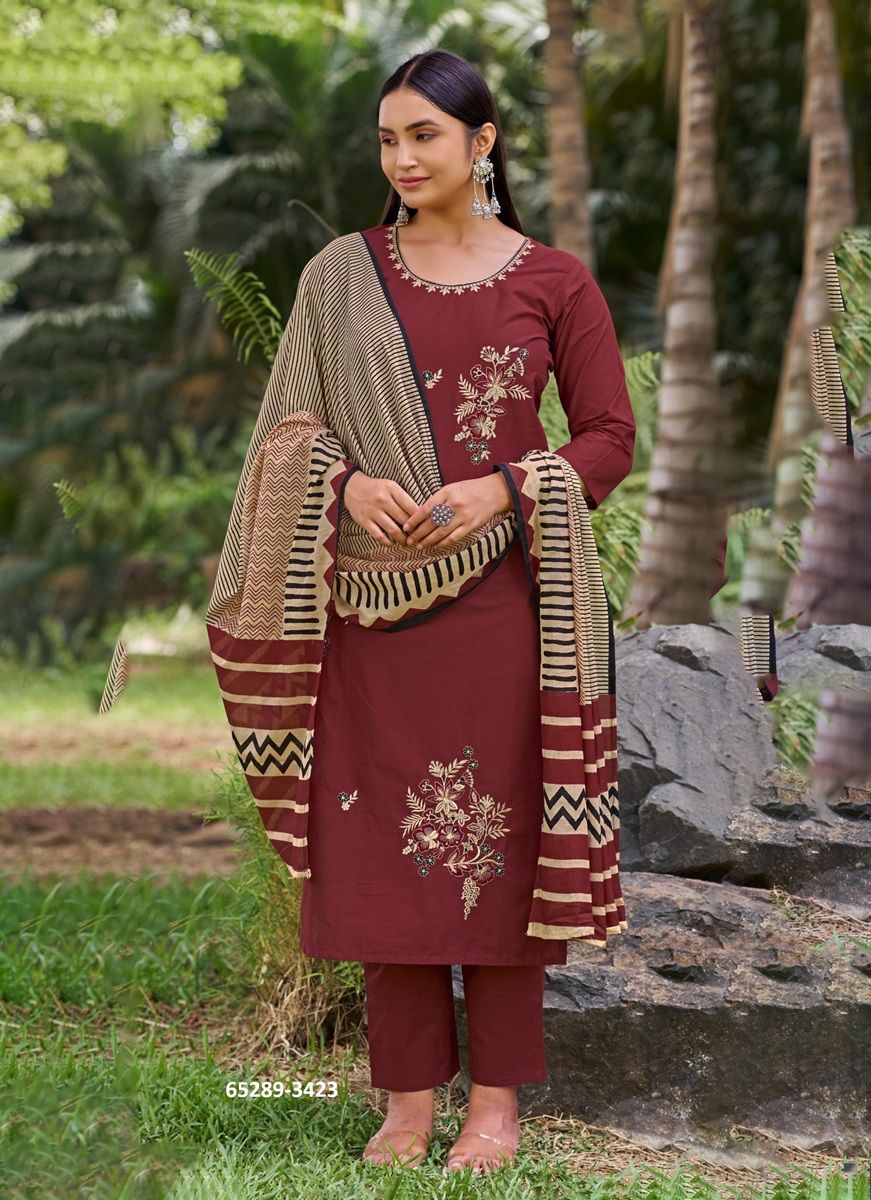 SERIES 3420 - Catalog # 65289 (Set of 4 SIZE-SETS [Readymade Salwar Suits])