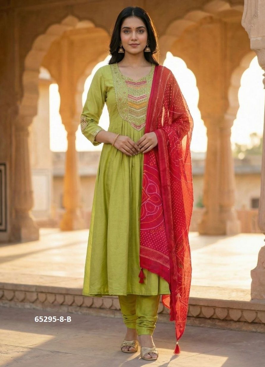 SERIES 8 - Catalog # 65295 (Set of 2 Readymade Salwar Suits)
