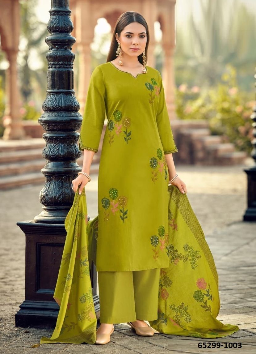 MAHEK - Catalog # 65299 (Set of 6 Readymade Salwar Suits)