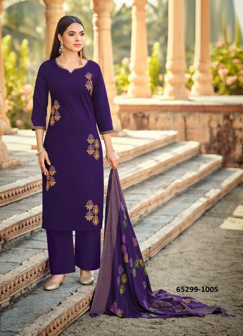 MAHEK - Catalog # 65299 (Set of 6 Readymade Salwar Suits)