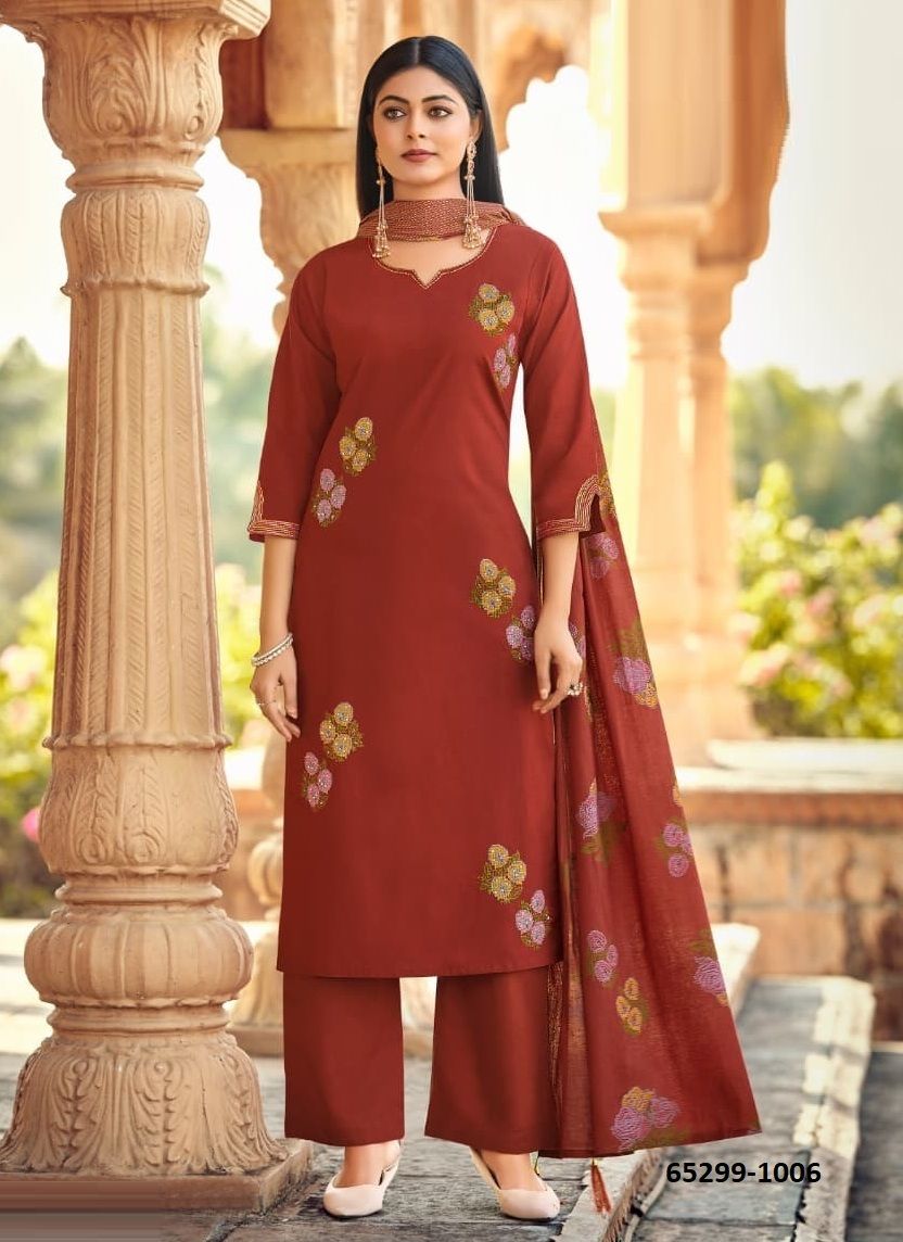 MAHEK - Catalog # 65299 (Set of 6 Readymade Salwar Suits)
