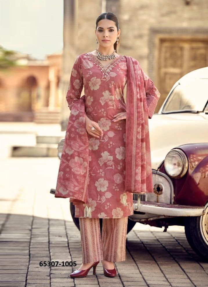 SUMMER VIBES - Catalog # 65307 (Set of 6 Readymade Salwar Suits)