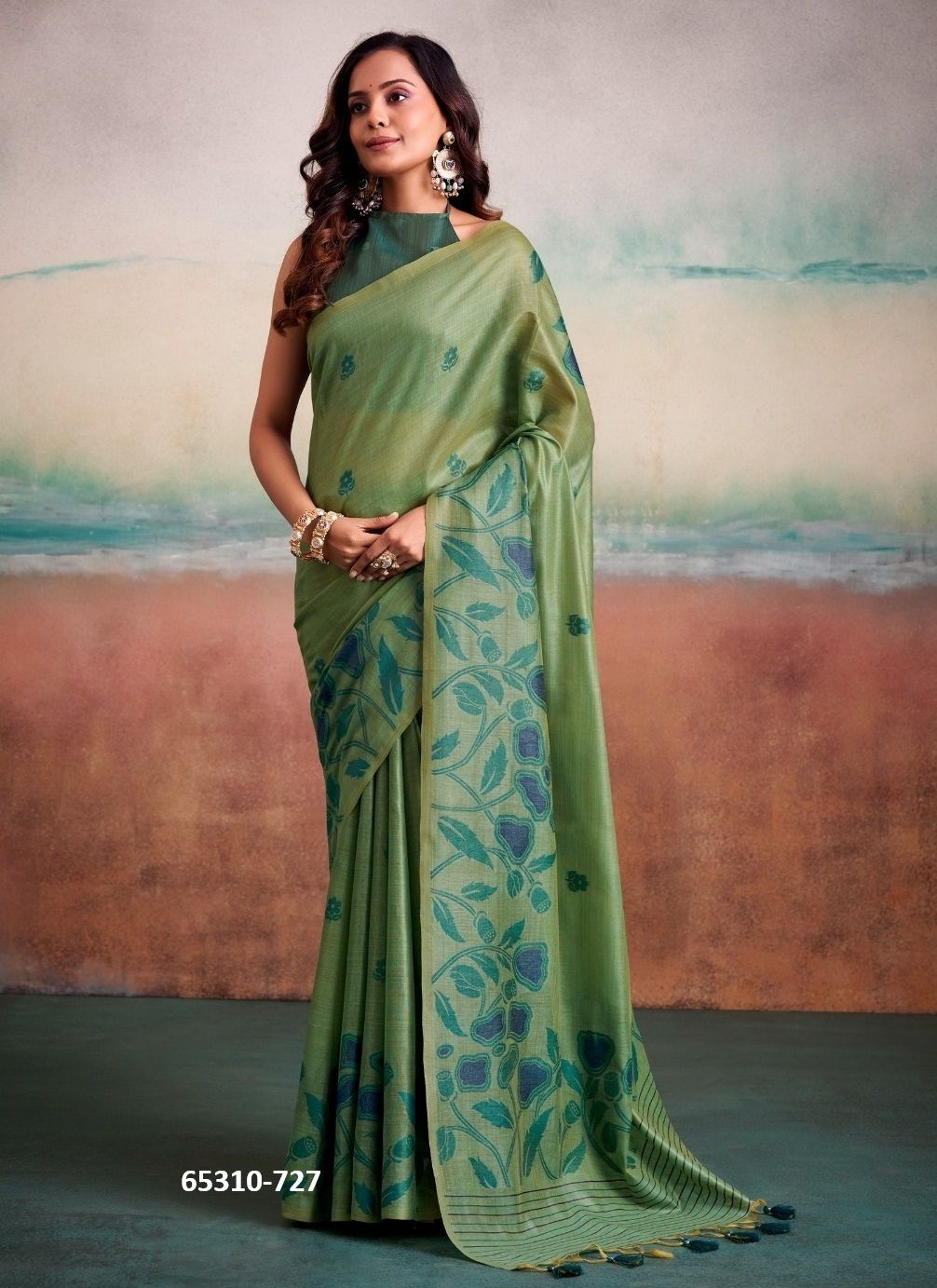 SUMITRA COTTON - Catalog # 65310 (Set of 6 Sarees) SUMITRA COTTON - Catalog # 65310 (Set of 6 Sarees)
