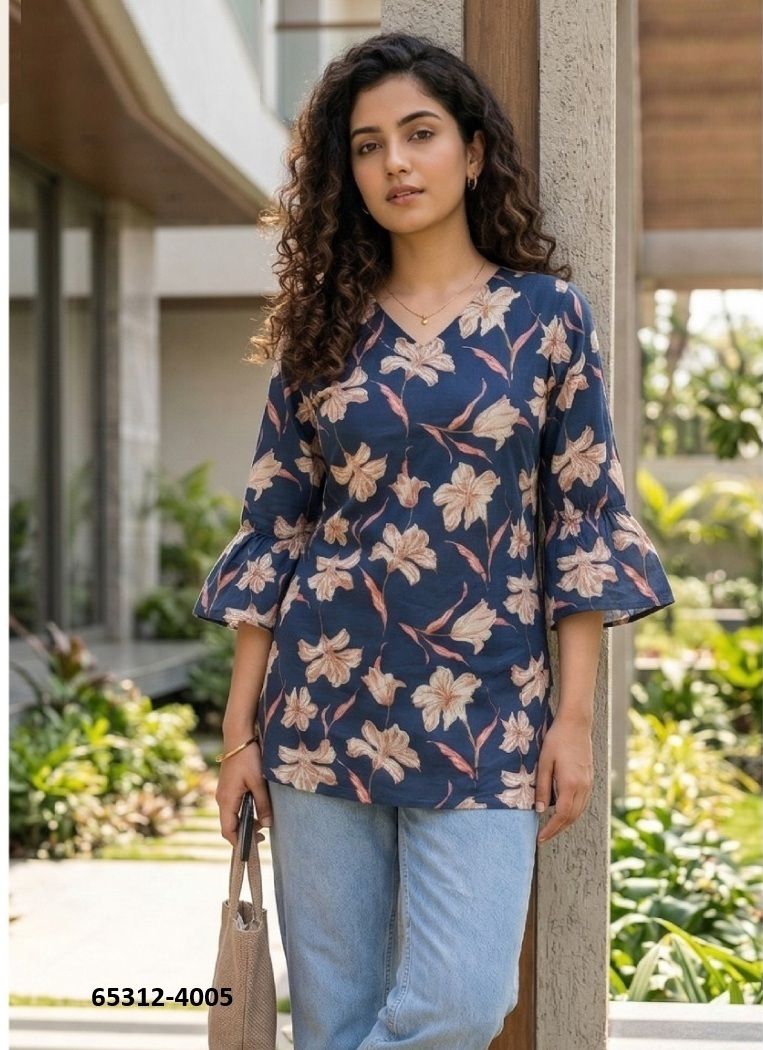 KAYA - Catalog # 65312 (Set of 7 Readymade Women's Kurtis / Tops)