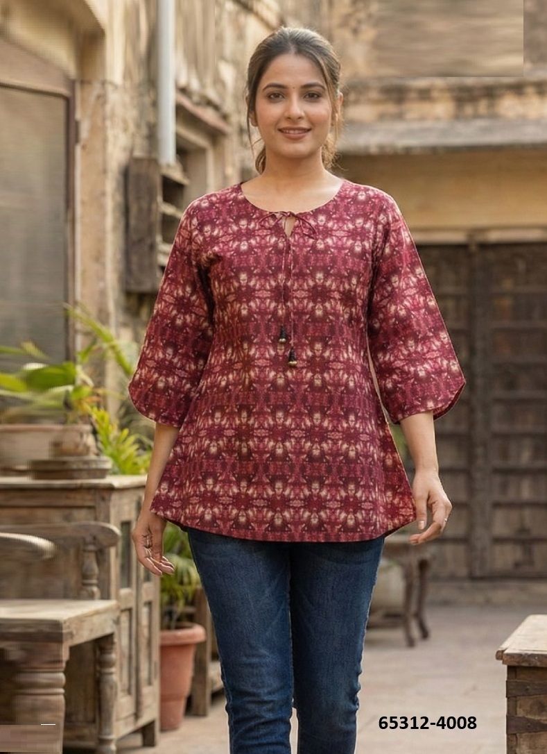 KAYA - Catalog # 65312 (Set of 7 Readymade Women's Kurtis / Tops)