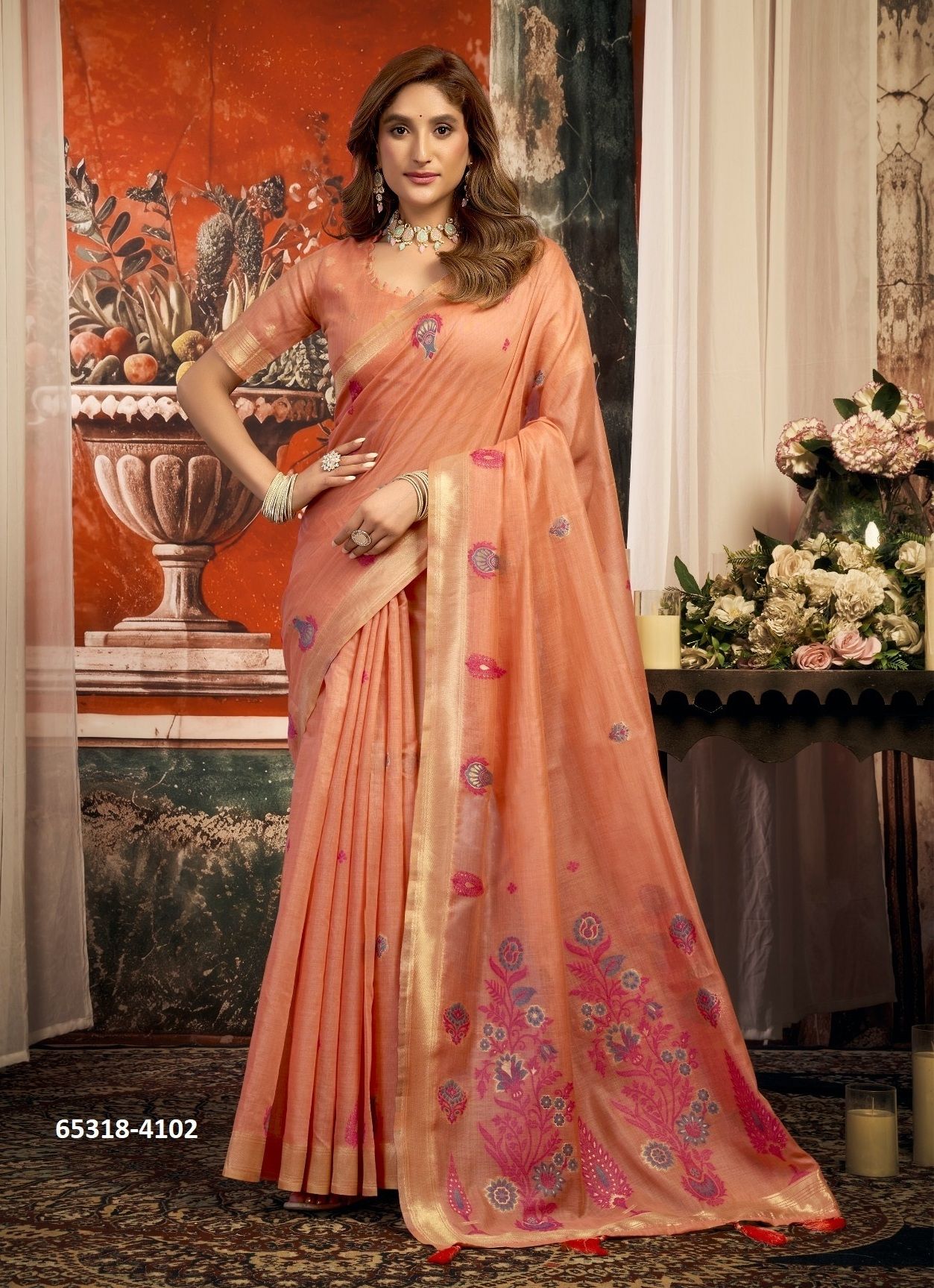 SEJAL - Catalog # 65318 (Set of 6 Sarees) SEJAL - Catalog # 65318 (Set of 6 Sarees)