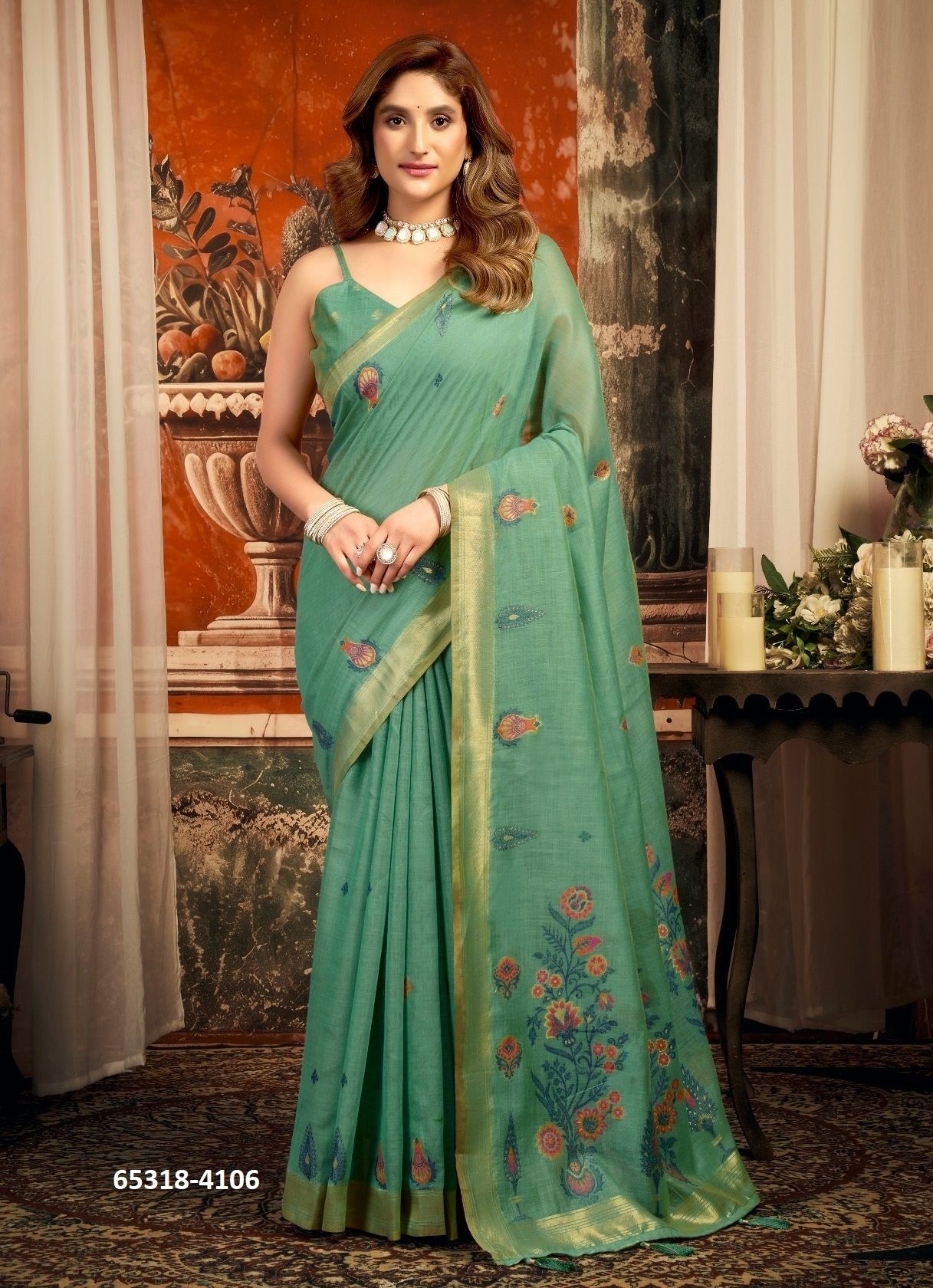 SEJAL - Catalog # 65318 (Set of 6 Sarees) SEJAL - Catalog # 65318 (Set of 6 Sarees)