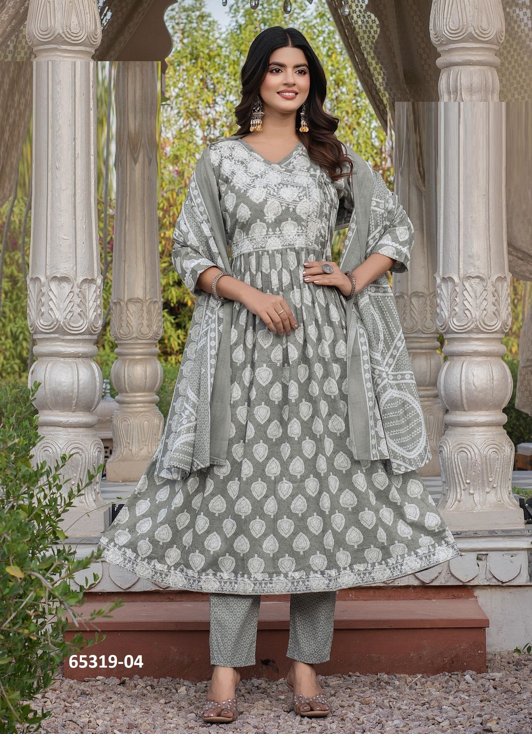 HERINA - Catalog # 65319 (Set of 6 Readymade Salwar Suits)