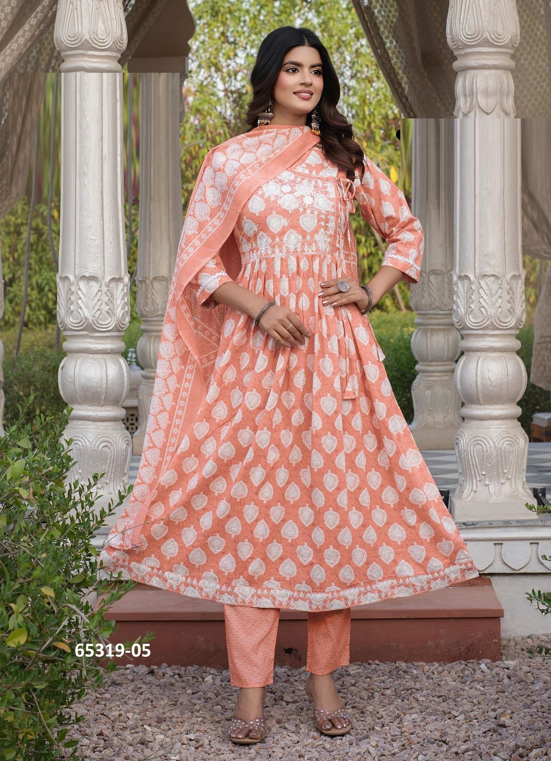 HERINA - Catalog # 65319 (Set of 6 Readymade Salwar Suits)