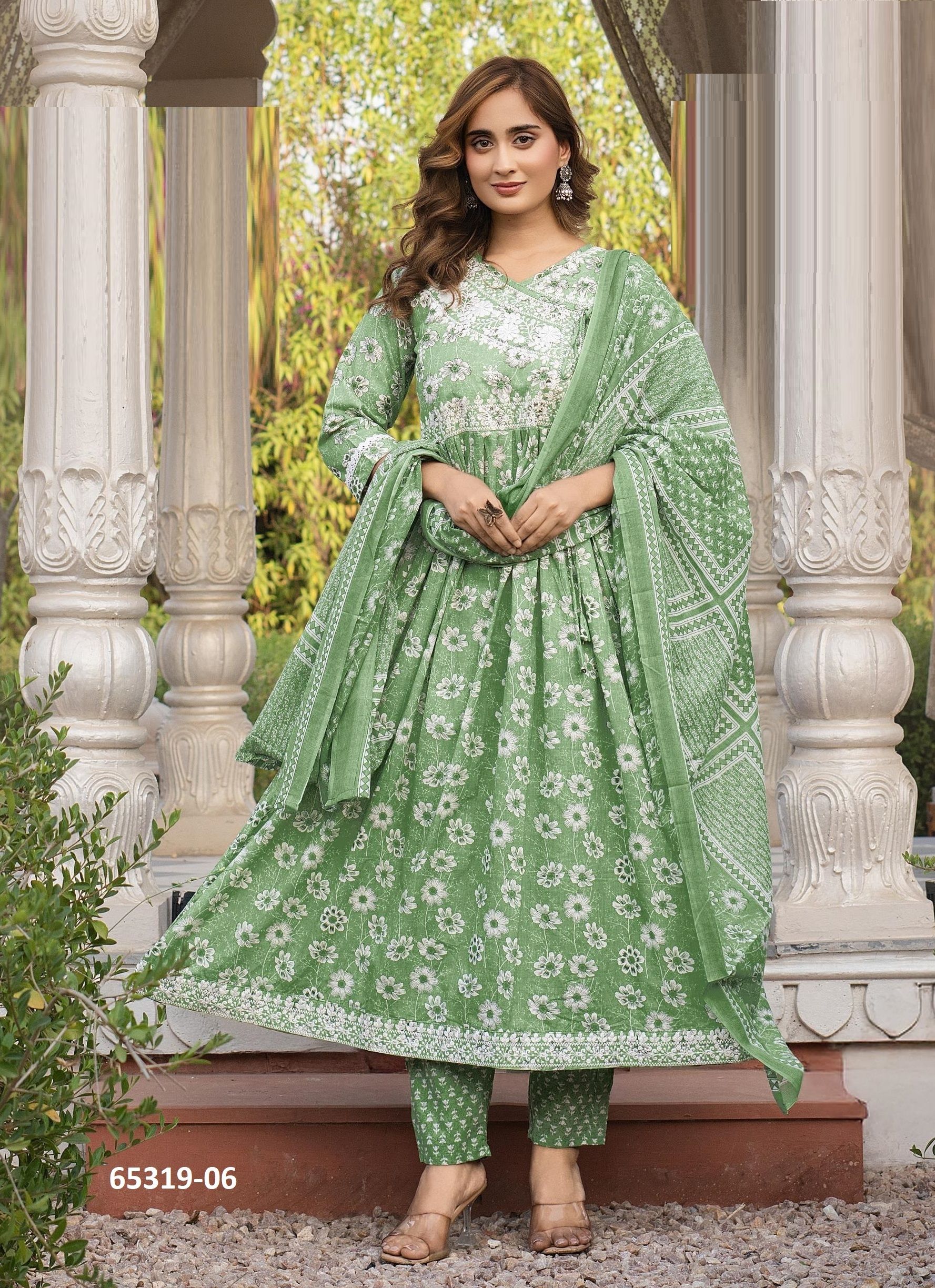 HERINA - Catalog # 65319 (Set of 6 Readymade Salwar Suits)