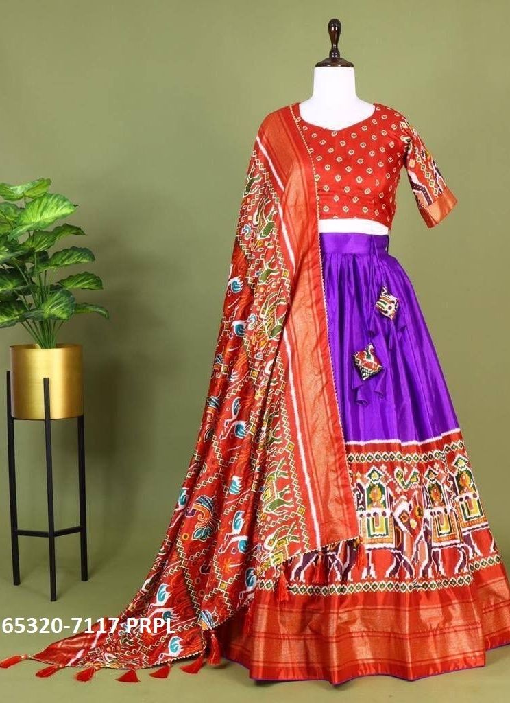 SERIES 7171 - Catalog # 65320 (Set of 5 Semi-Stitched Lehengas)