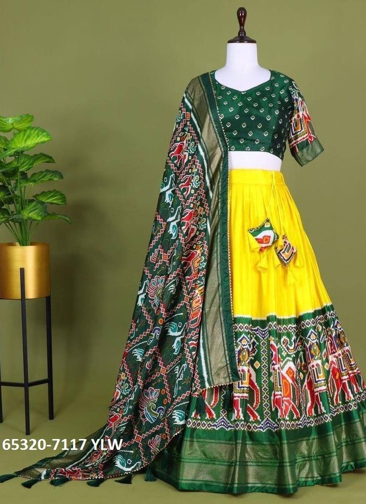 SERIES 7171 - Catalog # 65320 (Set of 5 Semi-Stitched Lehengas)