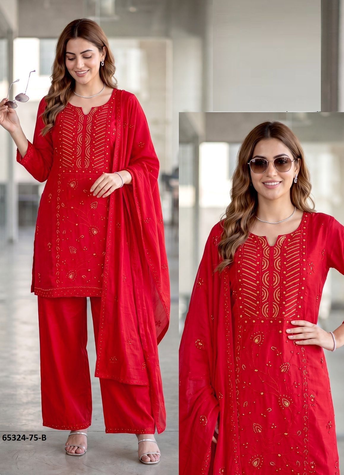 SERIES 75 - Catalog # 65324 (Set of 7 SIZE-SETS [Readymade Salwar Suits])