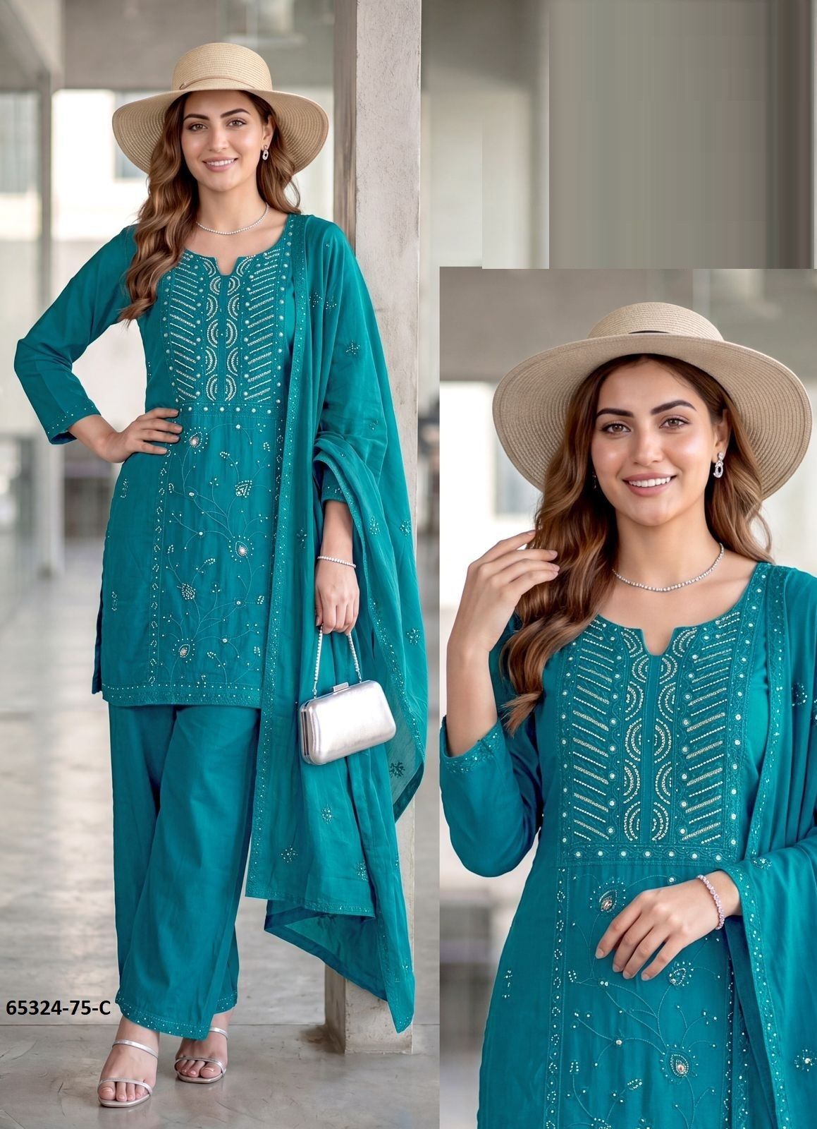 SERIES 75 - Catalog # 65324 (Set of 7 SIZE-SETS [Readymade Salwar Suits])
