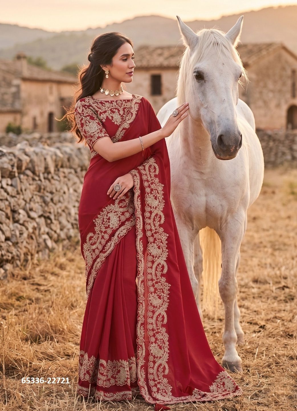 SERIES 21714 - Catalog # 65336 (Set of 9 Sarees) SERIES 21714 - Catalog # 65336 (Set of 9 Sarees)
