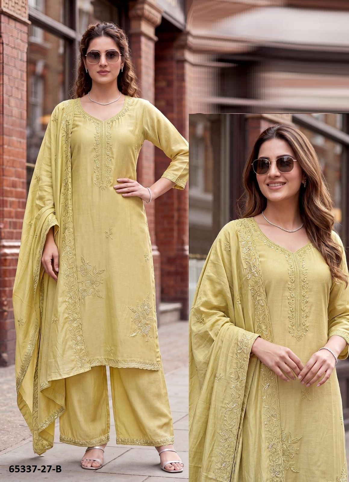 SERIES P27 - Catalog # 65337 (Set of 7 SIZE-SETS [Readymade Salwar Suits])