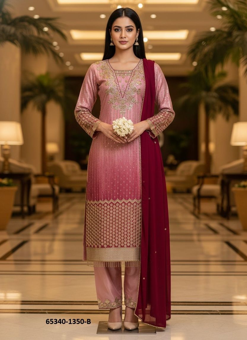 SERIES 1350 - Catalog # 65340 (Set of 2 Readymade Salwar Suits) SERIES 1350 - Catalog # 65340 (Set of 2 Readymade Salwar Suits)