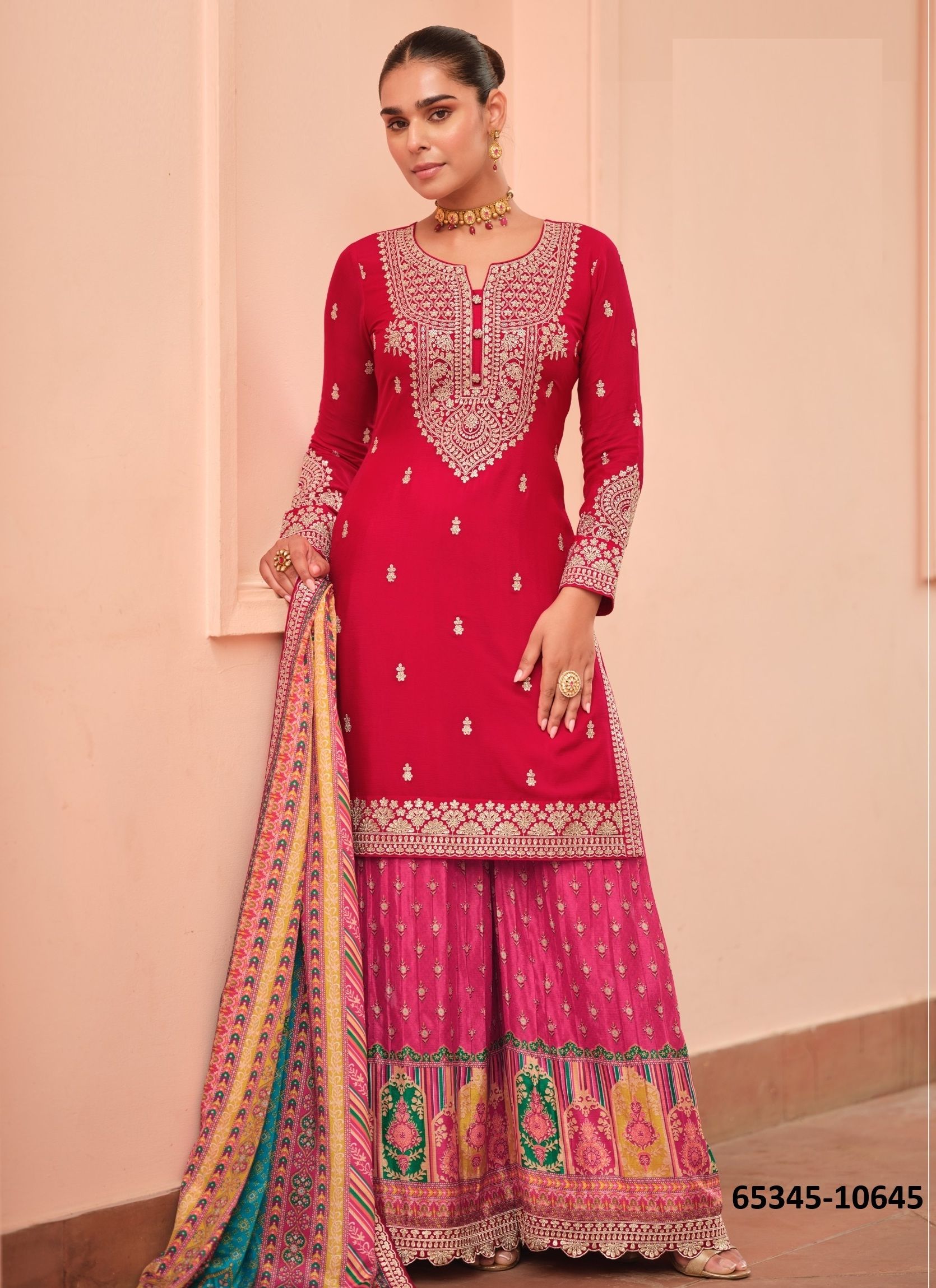 GURPREET - Catalog # 65345 (Set of 4 Readymade Salwar Suits) GURPREET - Catalog # 65345 (Set of 4 Readymade Salwar Suits)