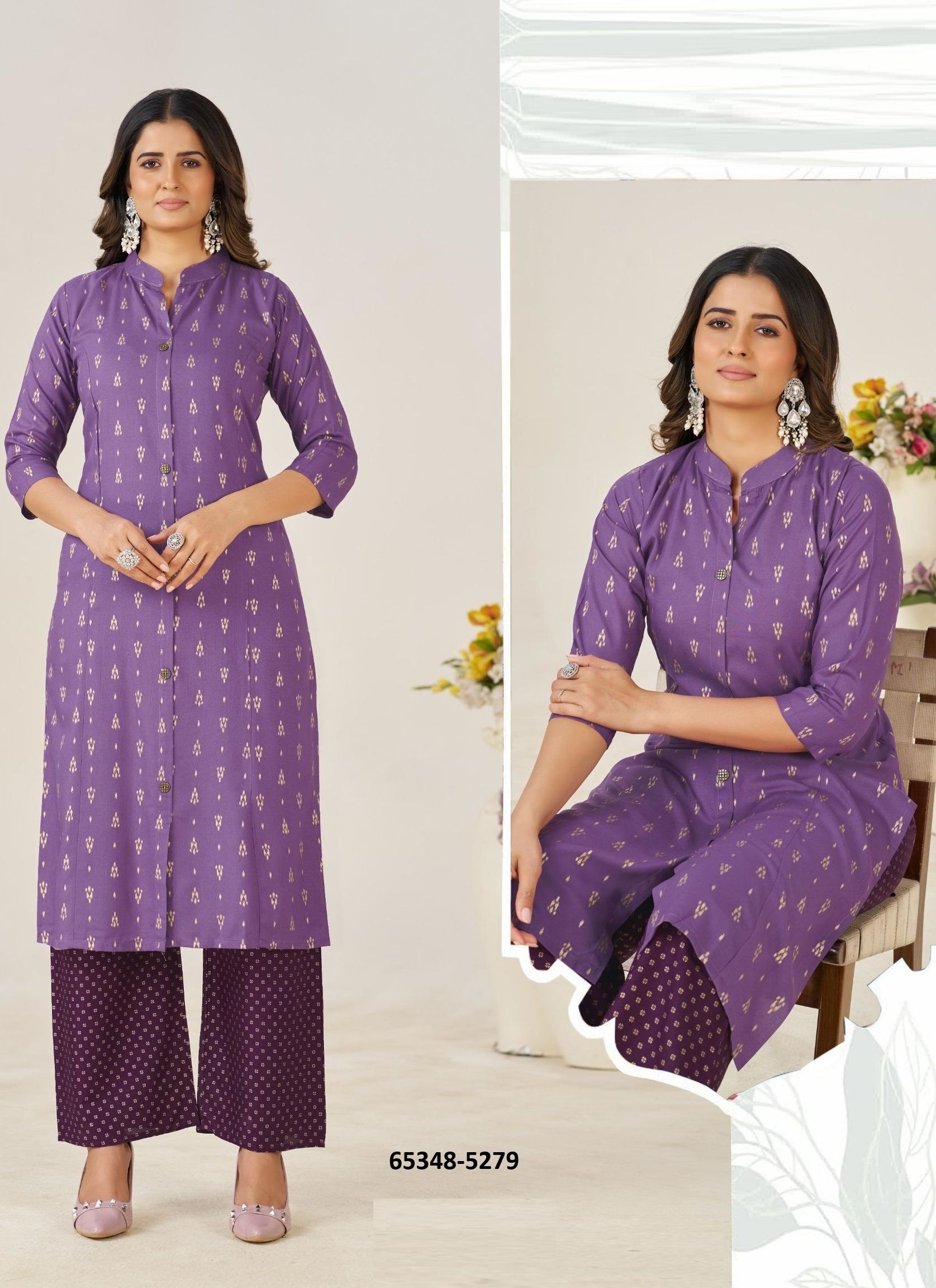 VAIDEHI - Catalog # 65348 (Set of 6 Tops With Bottoms) VAIDEHI - Catalog # 65348 (Set of 6 Tops With Bottoms)