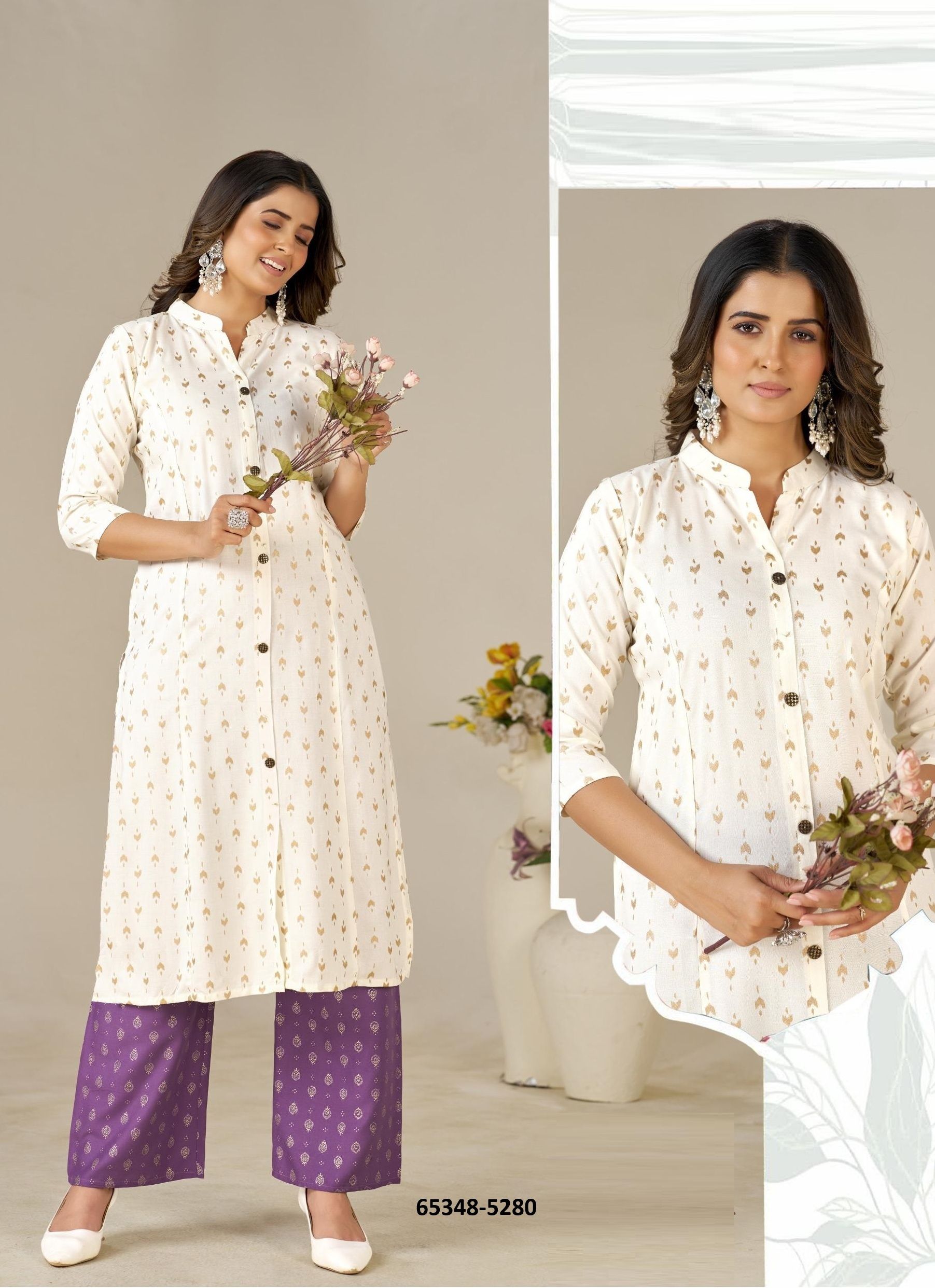 VAIDEHI - Catalog # 65348 (Set of 6 Tops With Bottoms) VAIDEHI - Catalog # 65348 (Set of 6 Tops With Bottoms)