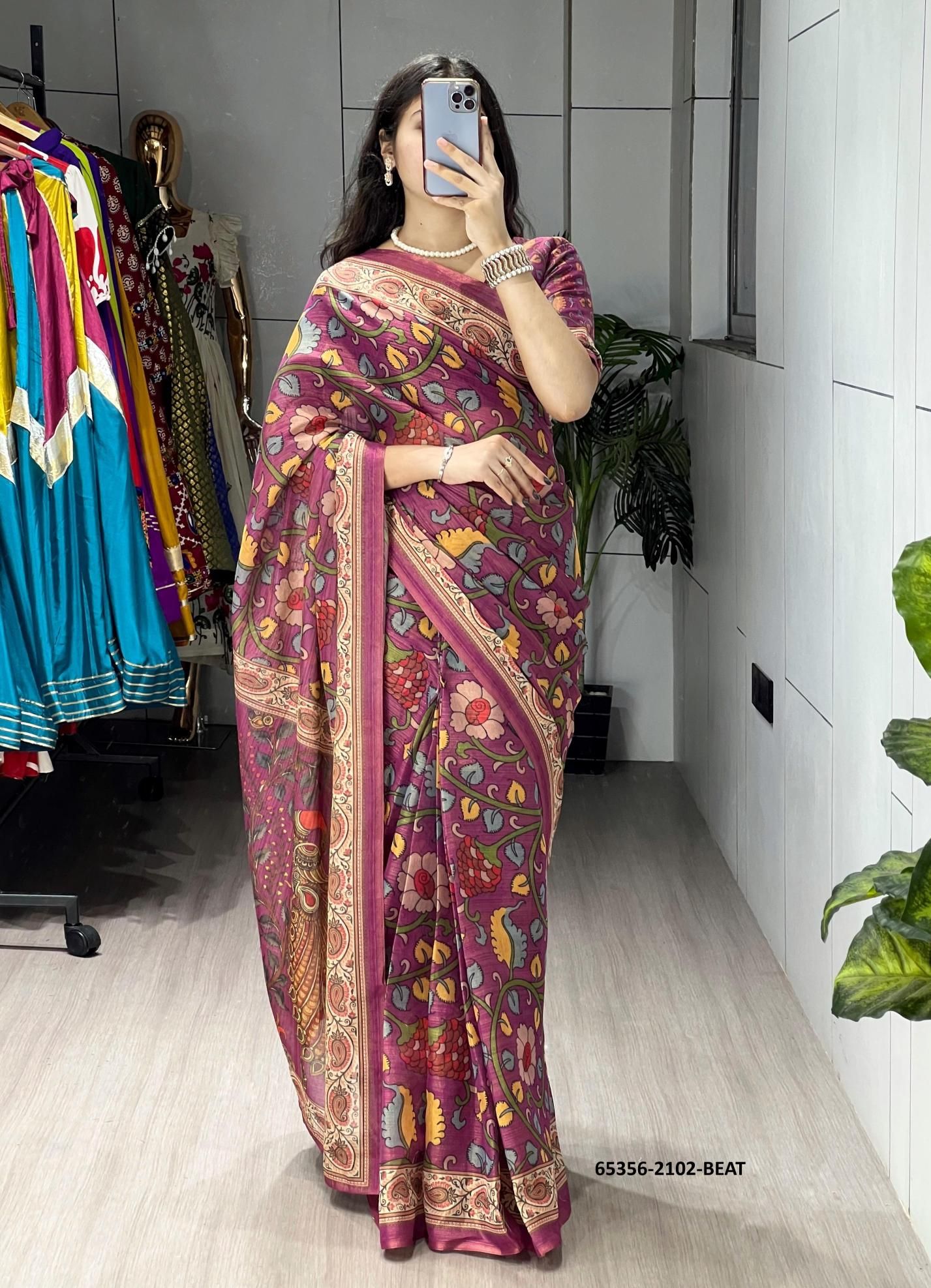 SERIES 2102 - Catalog # 65356 (Set of 4 Sarees) SERIES 2102 - Catalog # 65356 (Set of 4 Sarees)