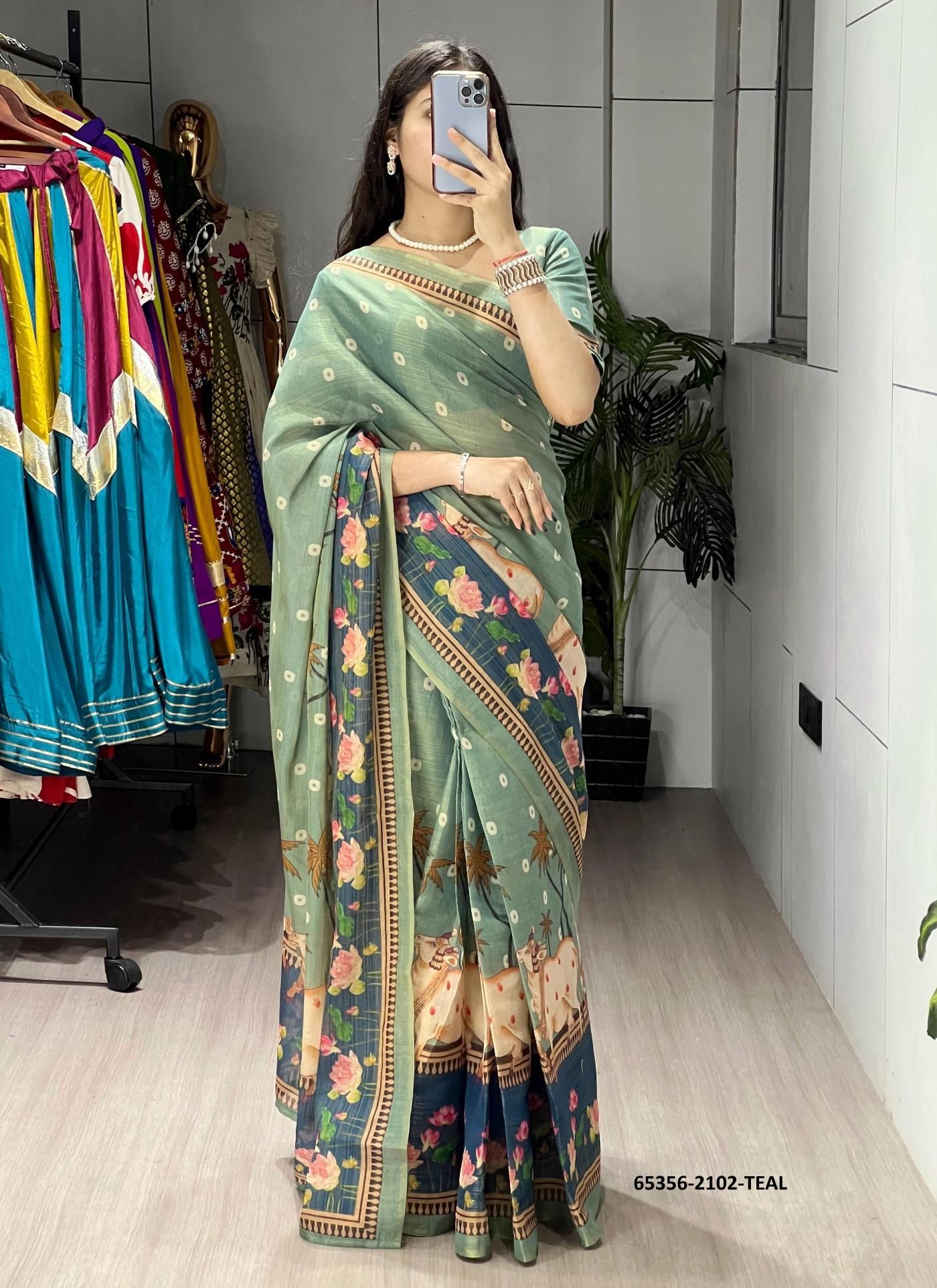 SERIES 2102 - Catalog # 65356 (Set of 4 Sarees) SERIES 2102 - Catalog # 65356 (Set of 4 Sarees)