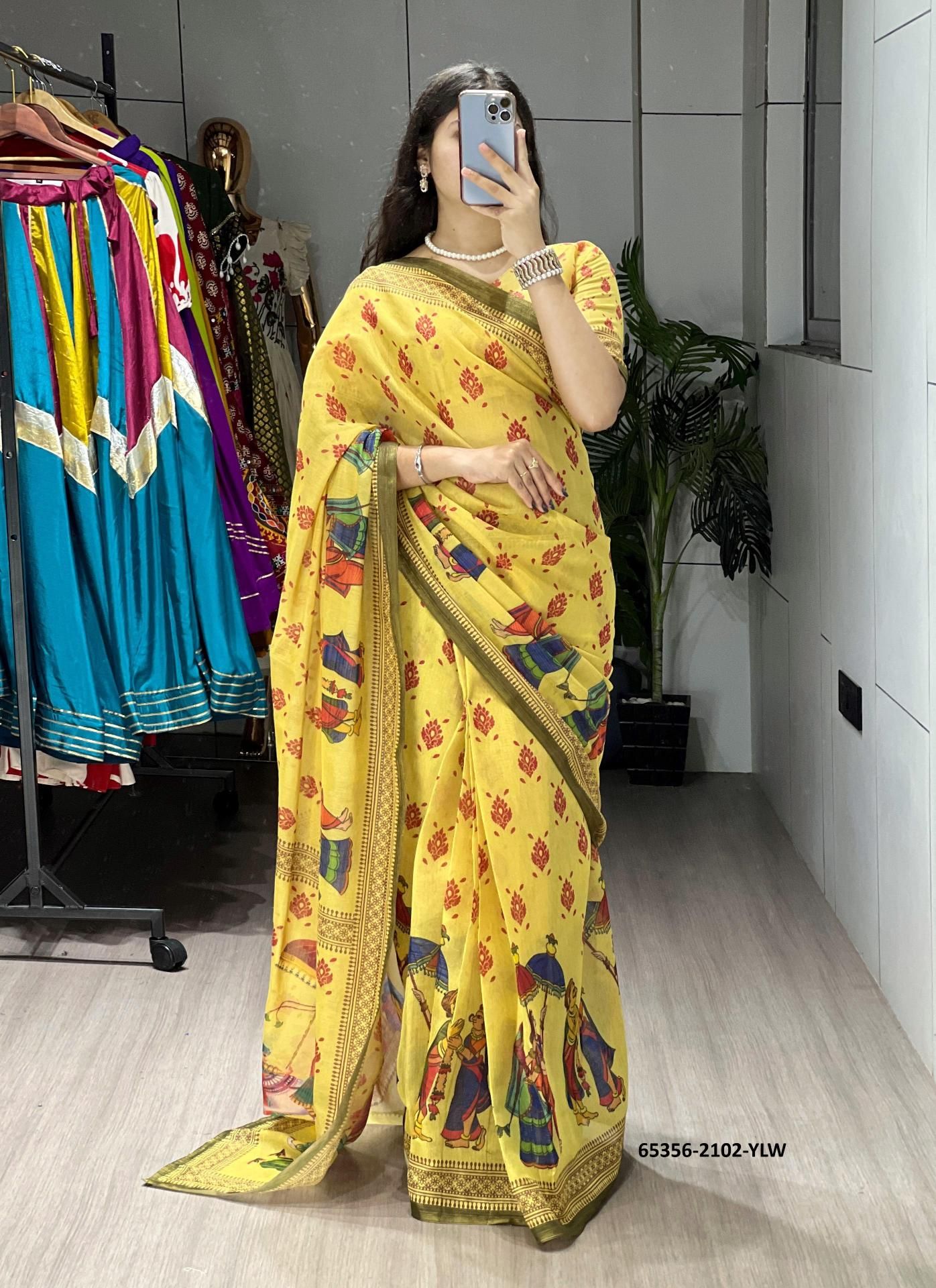 SERIES 2102 - Catalog # 65356 (Set of 4 Sarees) SERIES 2102 - Catalog # 65356 (Set of 4 Sarees)