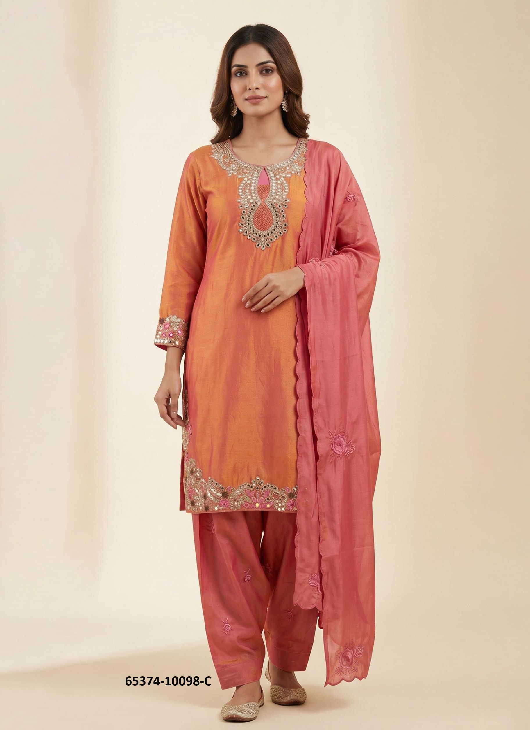 FARSHI - Catalog # 65374 (Set of 4 Readymade Salwar Suits)