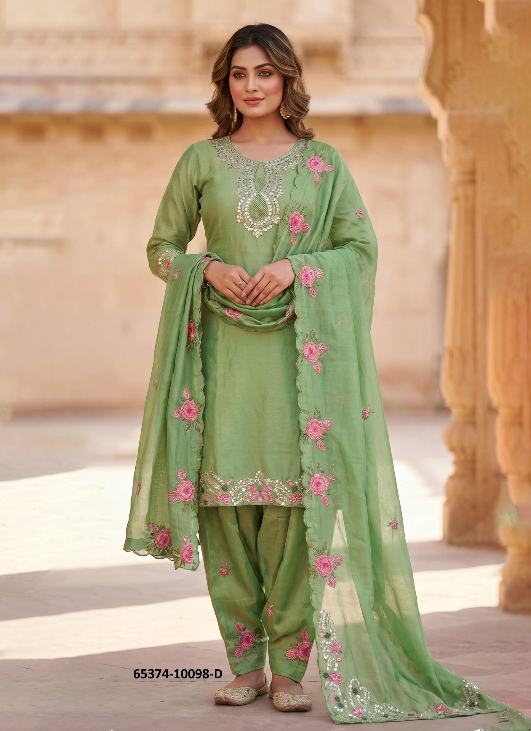 FARSHI - Catalog # 65374 (Set of 4 Readymade Salwar Suits)
