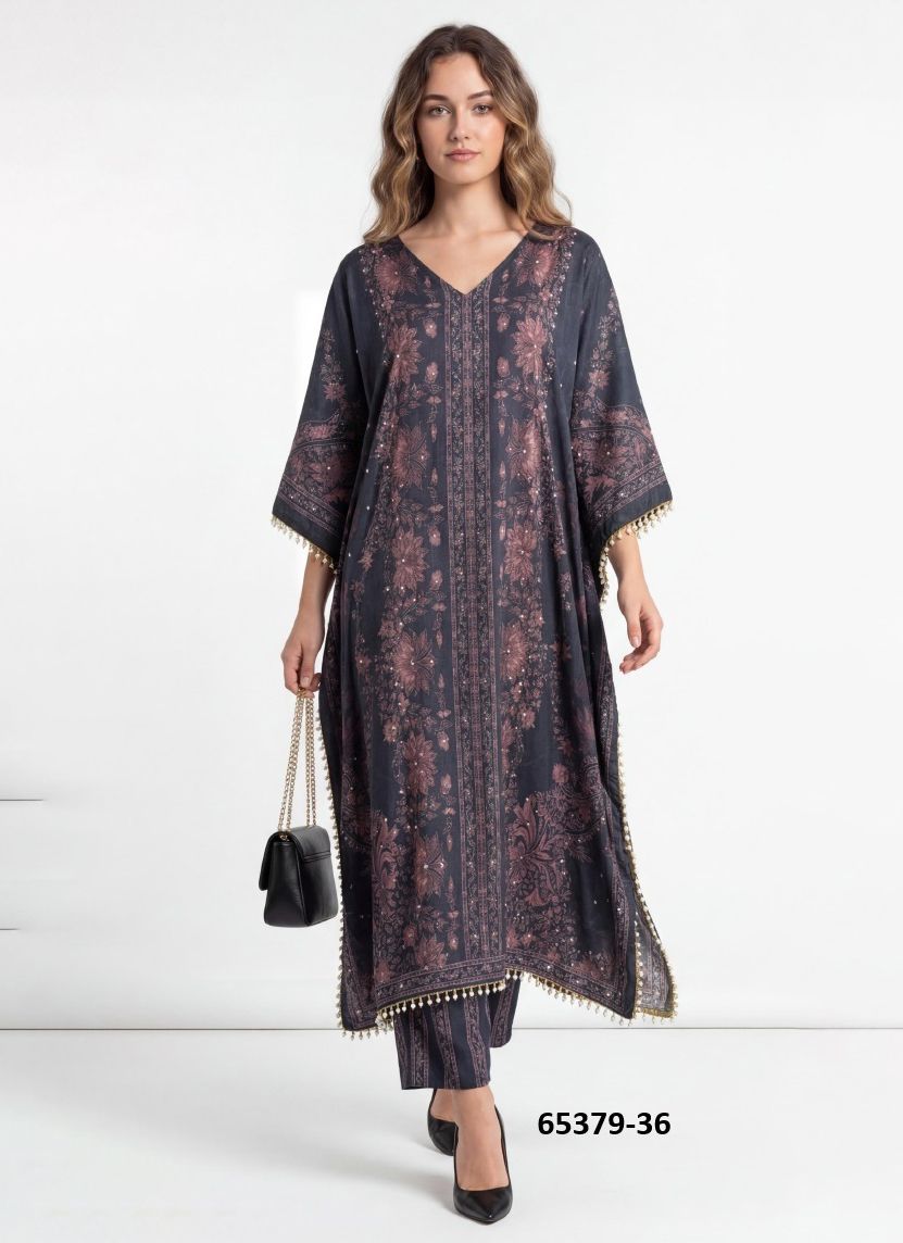 KAFTAN CO-ORD SET VALUE ADDITION 6 - Catalog # 65379 (Set of 6 Tops With Bottoms) KAFTAN CO-ORD SET VALUE ADDITION 6 - Catalog # 65379 (Set of 6 Tops With Bottoms)