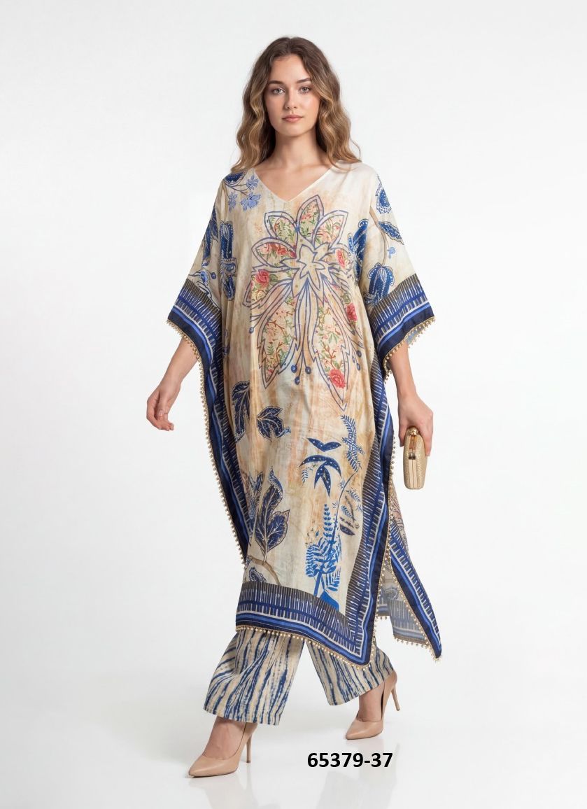KAFTAN CO-ORD SET VALUE ADDITION 6 - Catalog # 65379 (Set of 6 Tops With Bottoms) KAFTAN CO-ORD SET VALUE ADDITION 6 - Catalog # 65379 (Set of 6 Tops With Bottoms)