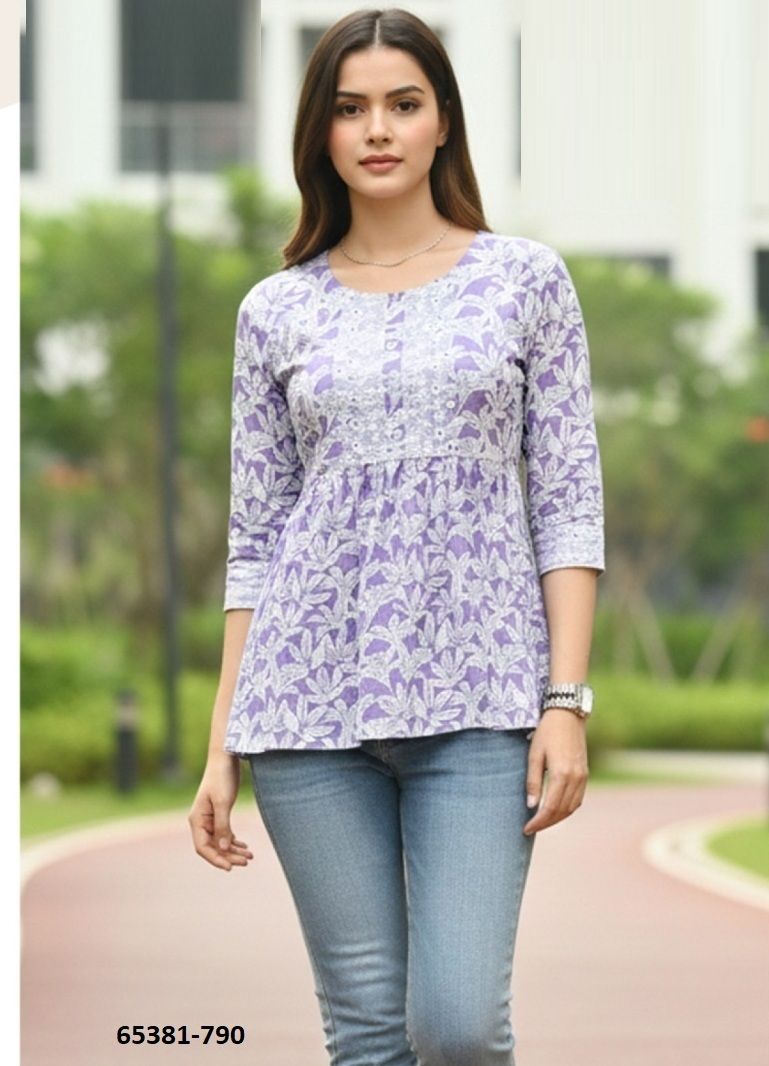NAISHA - Catalog # 65381 (Set of 6 Readymade Women's Kurtis / Tops) NAISHA - Catalog # 65381 (Set of 6 Readymade Women's Kurtis / Tops)