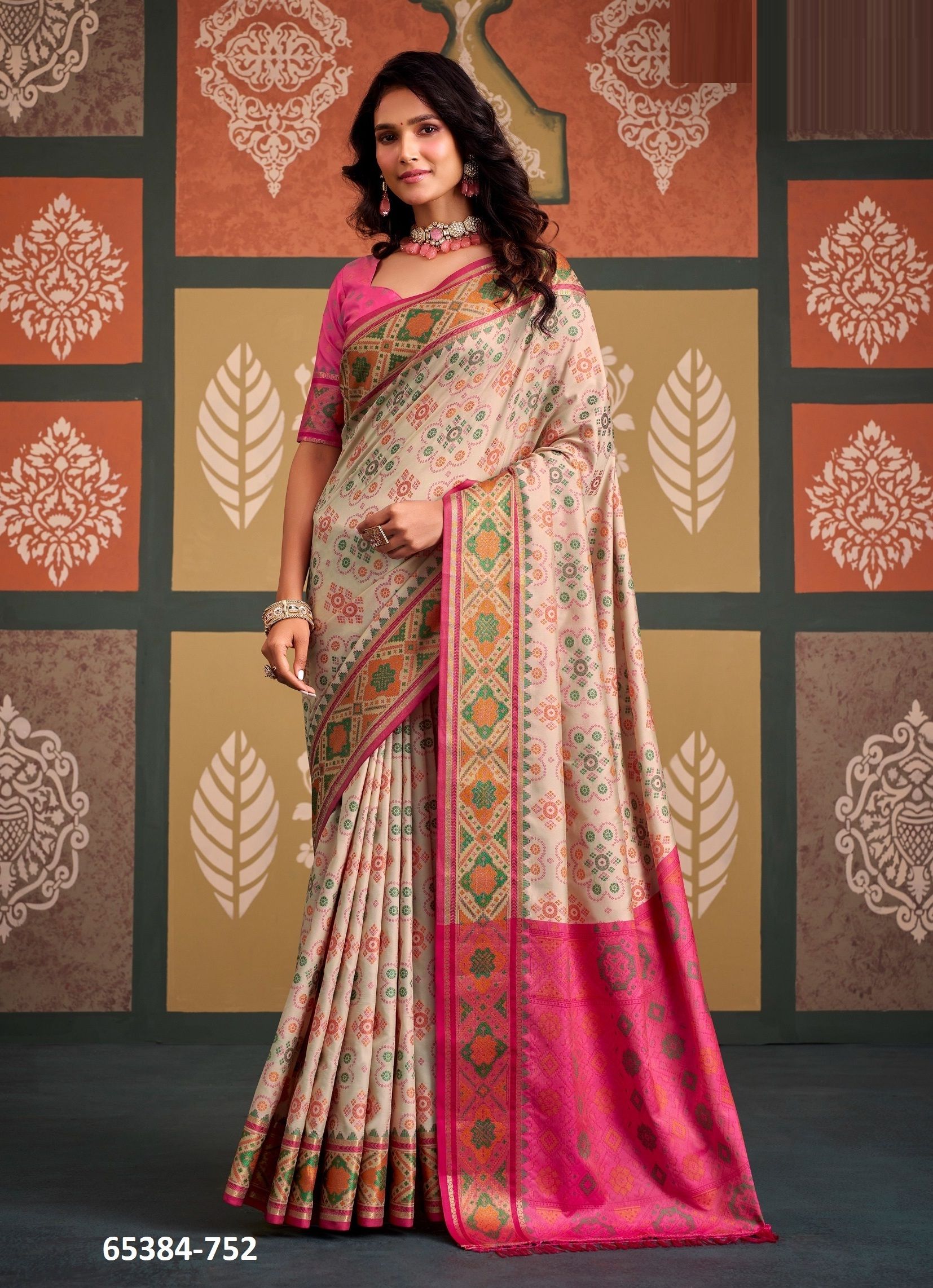 SANGAM PATOLA - Catalog # 65384 (Set of 8 Sarees)