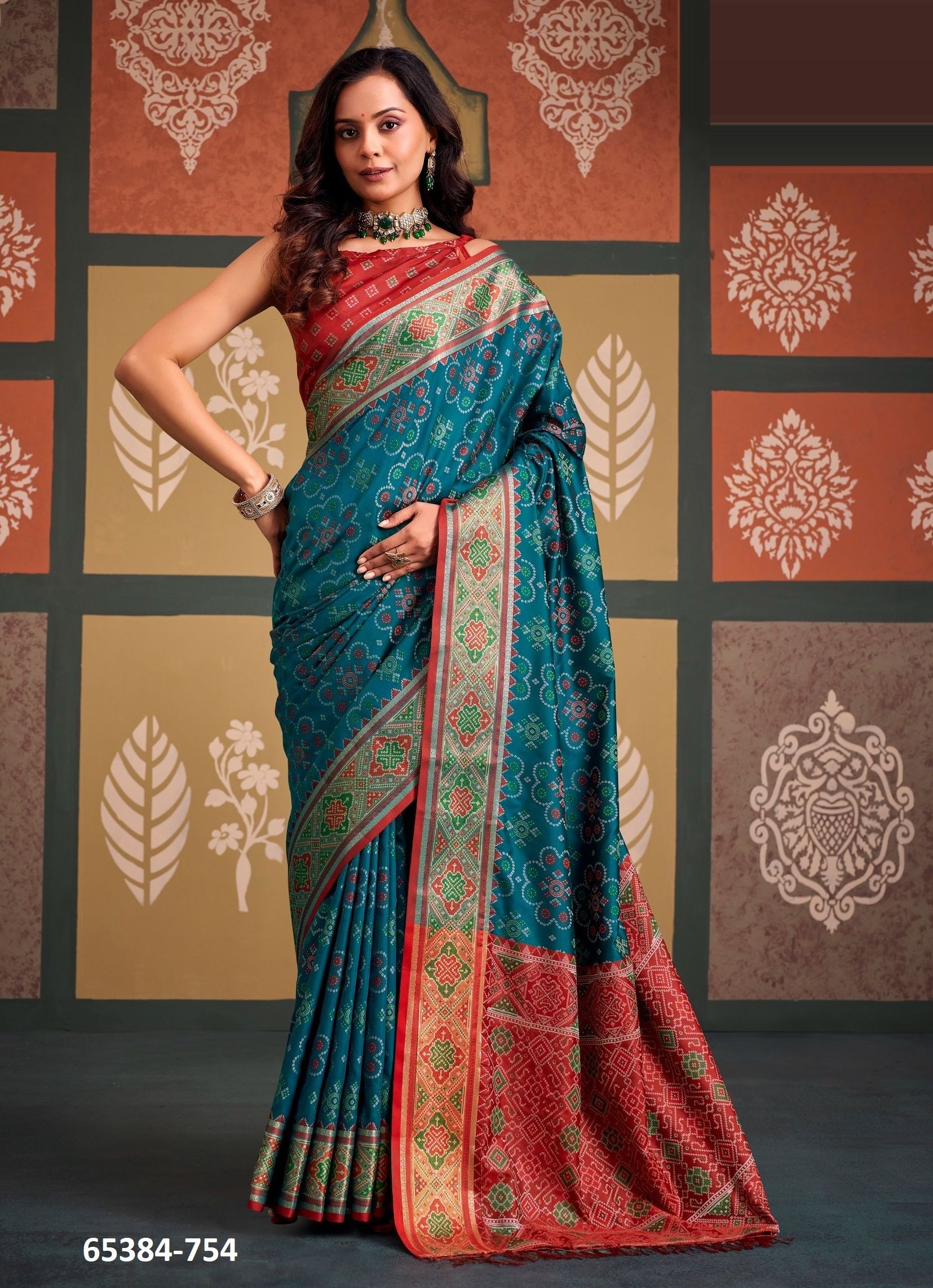 SANGAM PATOLA - Catalog # 65384 (Set of 8 Sarees)