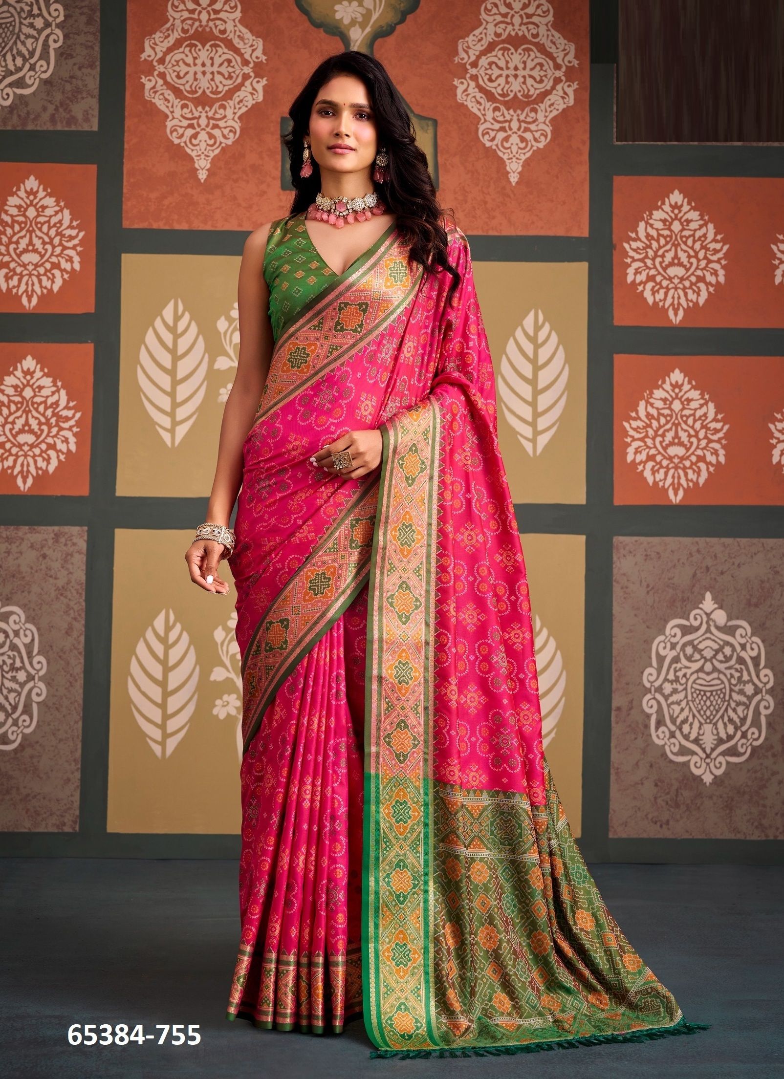 SANGAM PATOLA - Catalog # 65384 (Set of 8 Sarees)