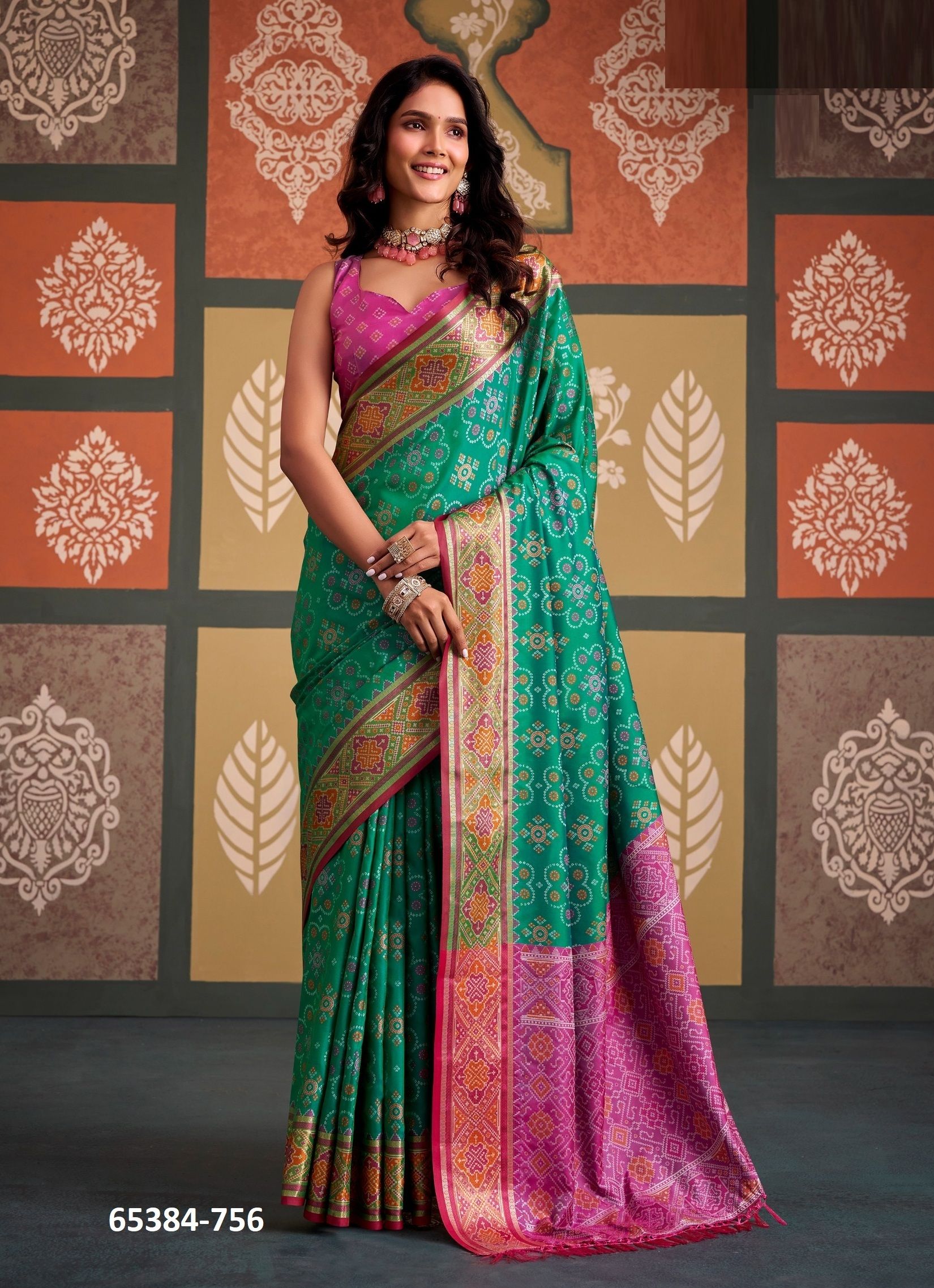 SANGAM PATOLA - Catalog # 65384 (Set of 8 Sarees)