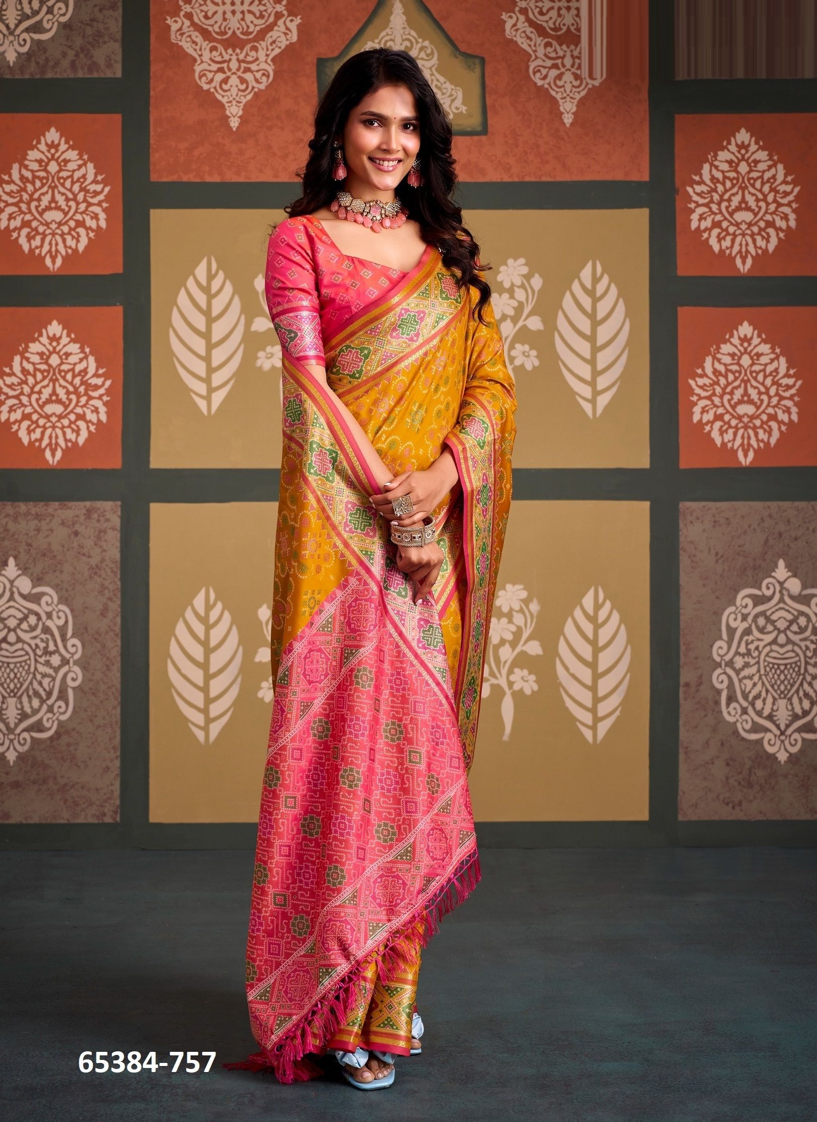 SANGAM PATOLA - Catalog # 65384 (Set of 8 Sarees)